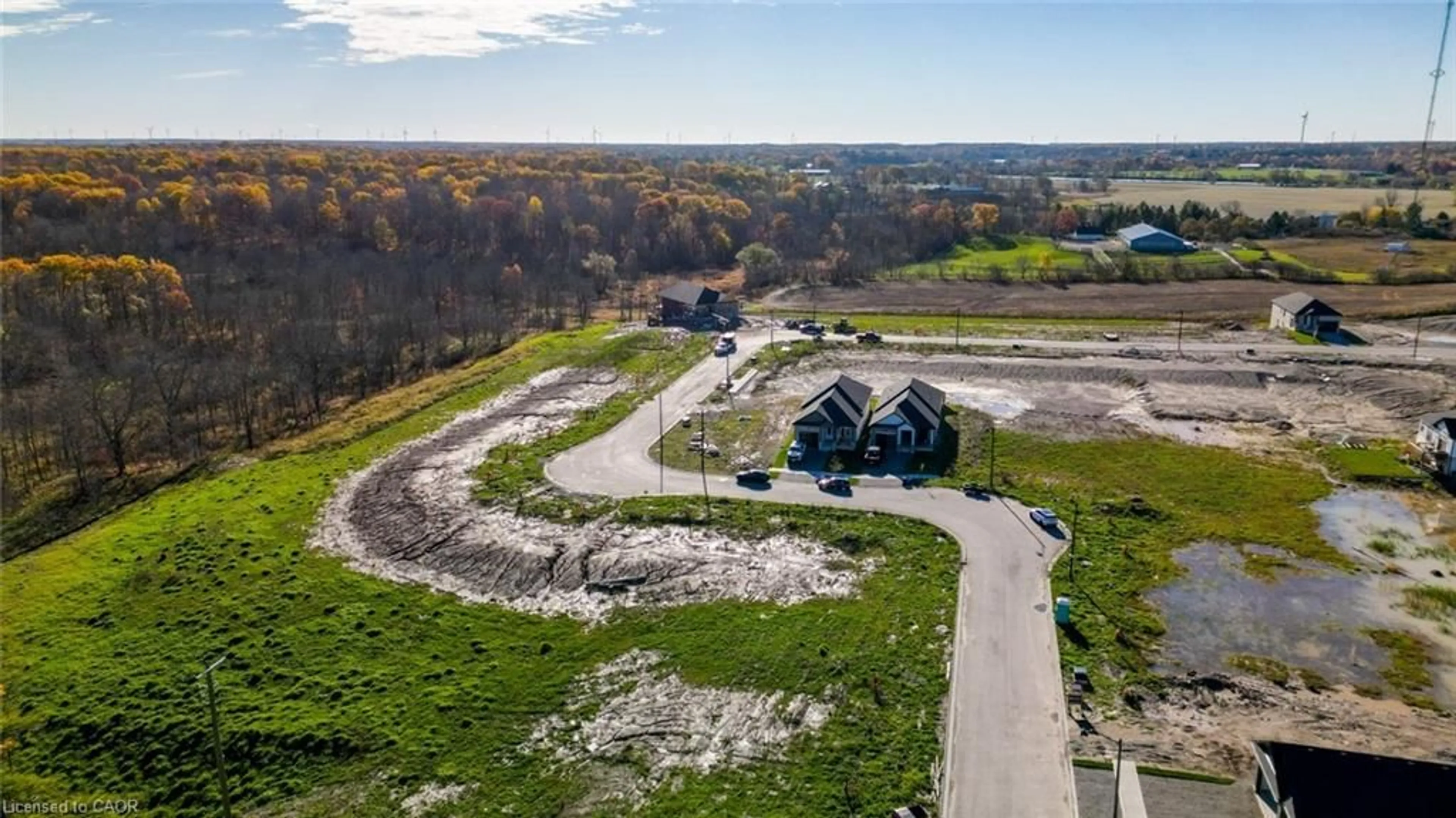 A pic from outside/outdoor area/front of a property/back of a property/a pic from drone, unknown for 86 Pike Creek Dr, Cayuga Ontario N0E 1E0