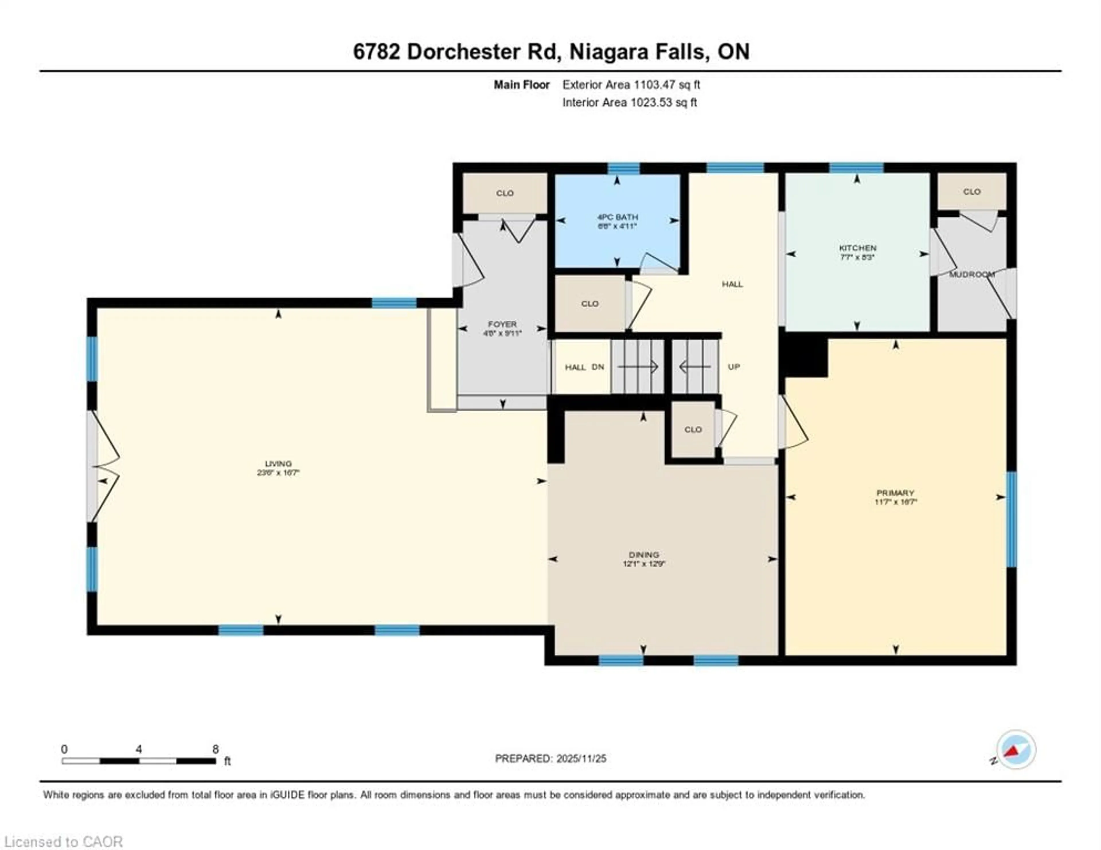 Floor plan for 6782 Dorchester Rd, Niagara Falls Ontario L2G 5T9