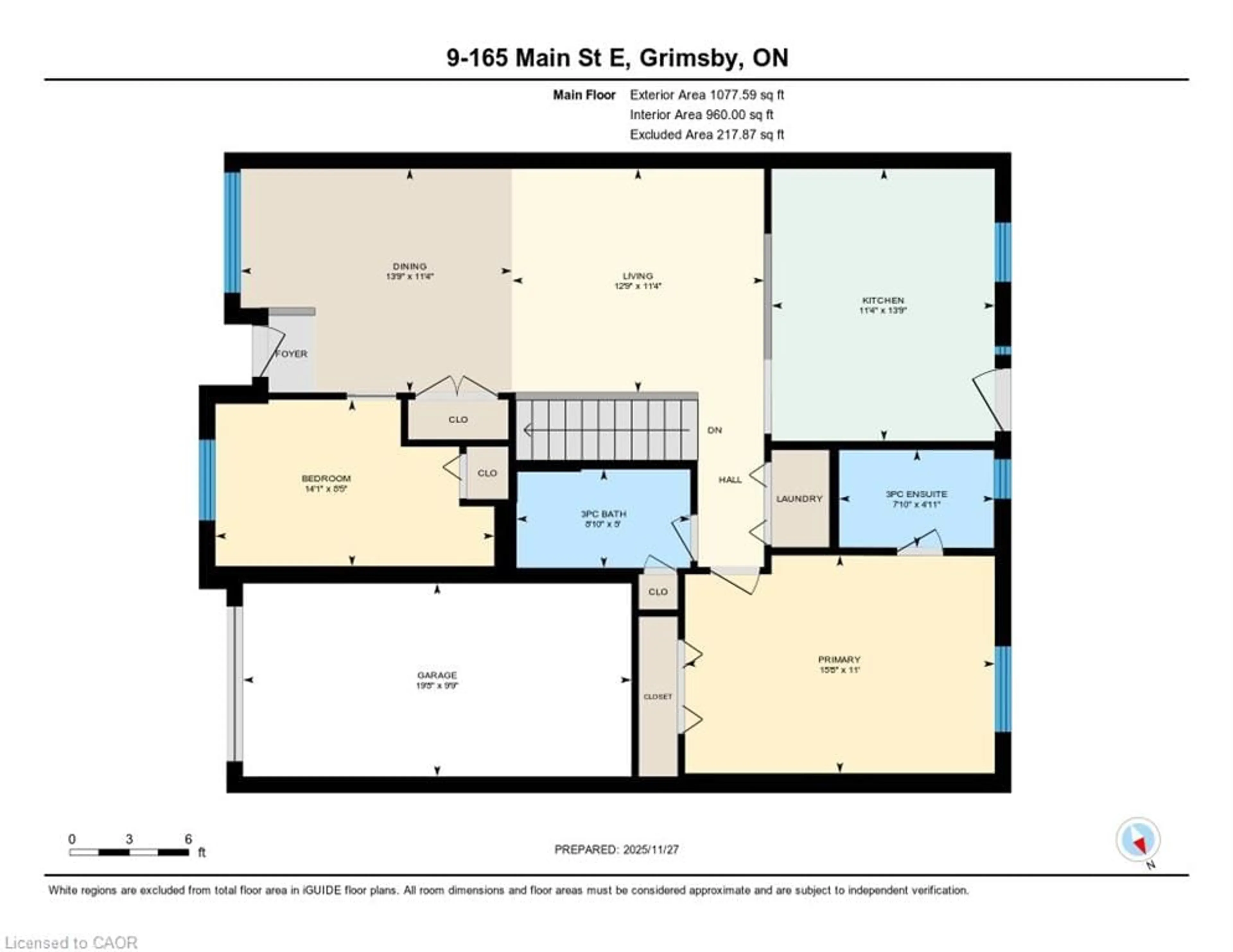 Floor plan for 165 Main St #9, Grimsby Ontario L3M 1P2