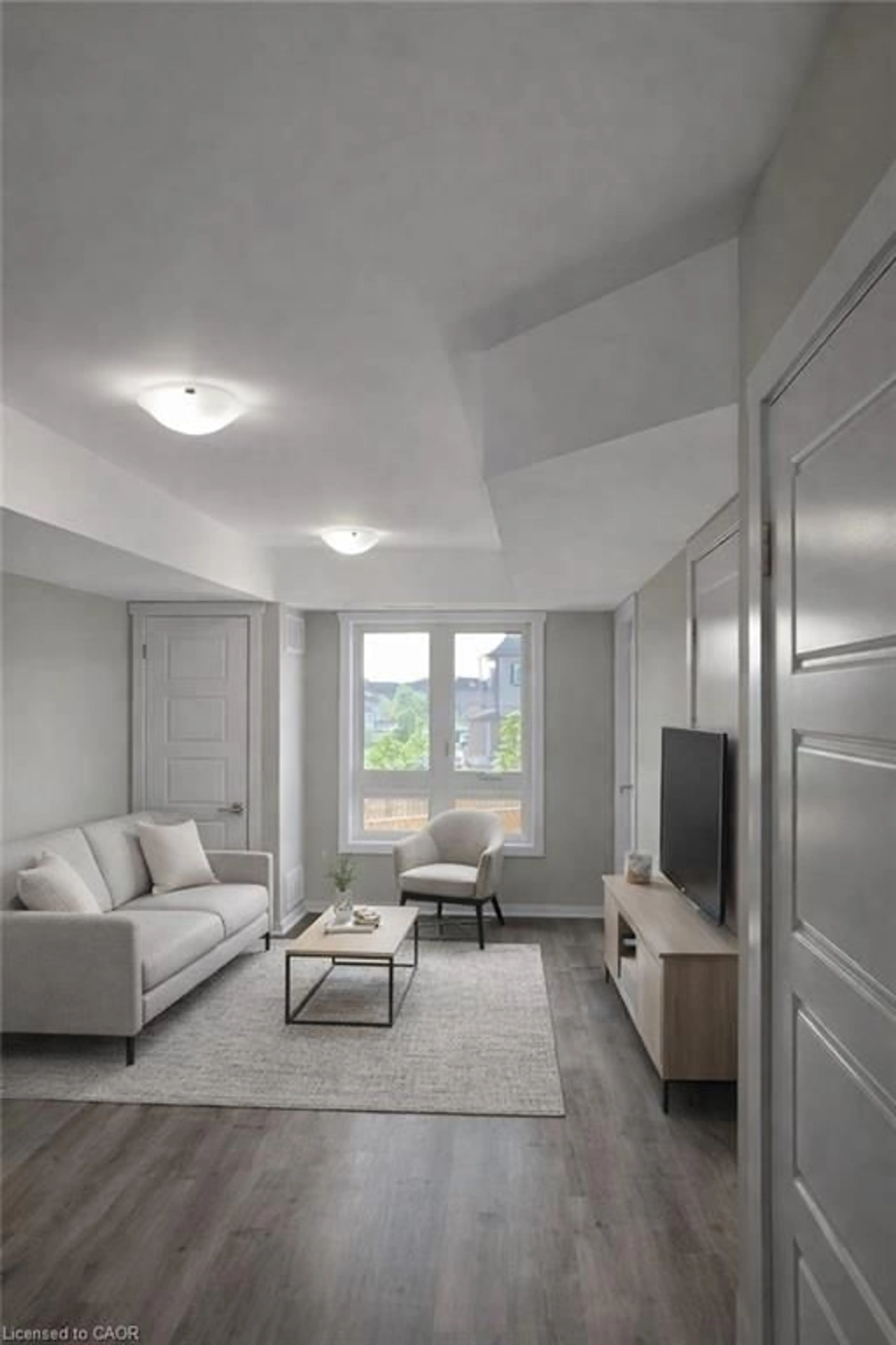 Living room with furniture, unknown for 1331 Countrystone Dr #B5, Kitchener Ontario N2N 3R9