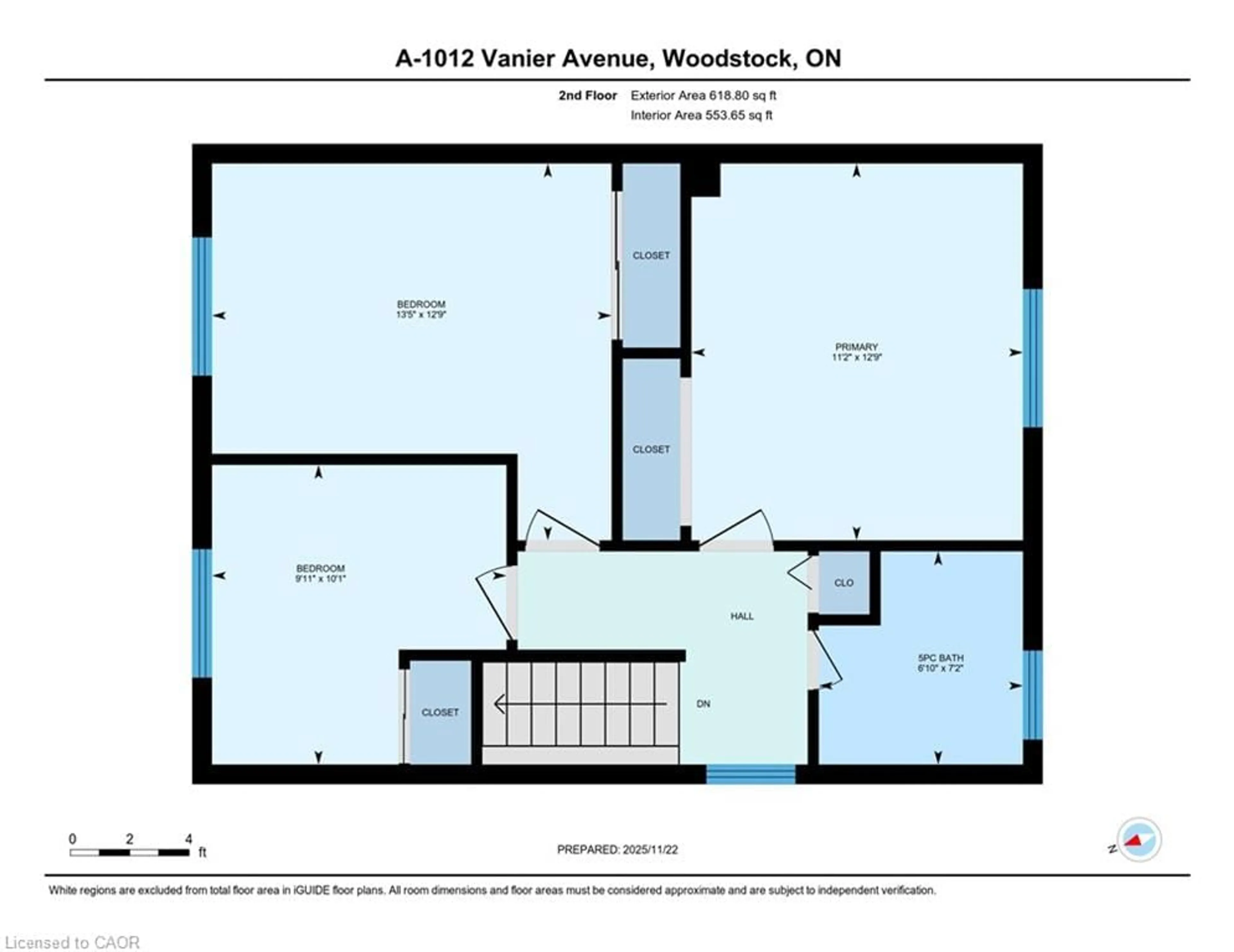 Floor plan for 1012 Vanier Ave #A, Woodstock Ontario N4S 4K4