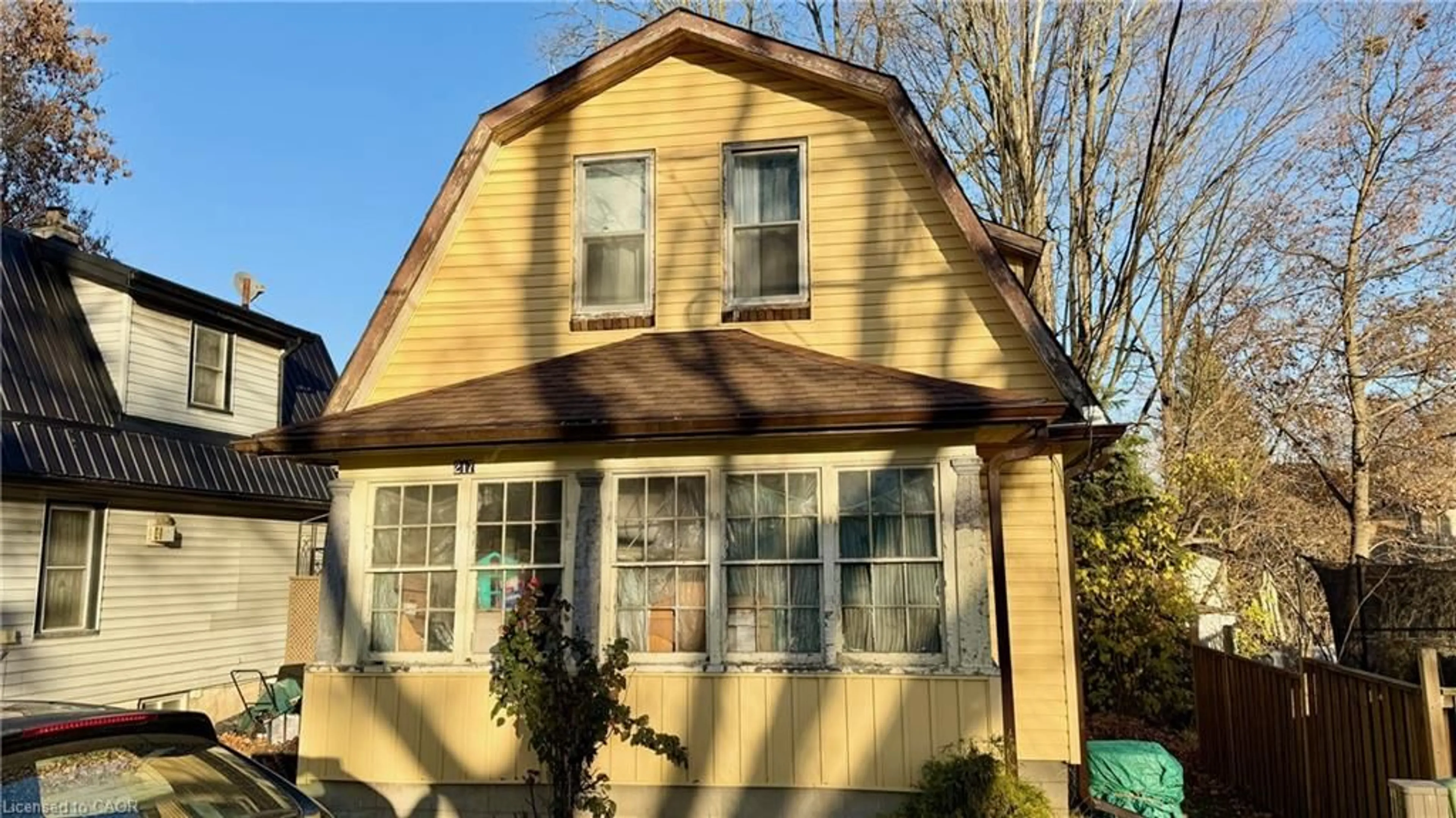 Home with vinyl exterior material, street for 217 Queen St, Simcoe Ontario N3Y 3Y8