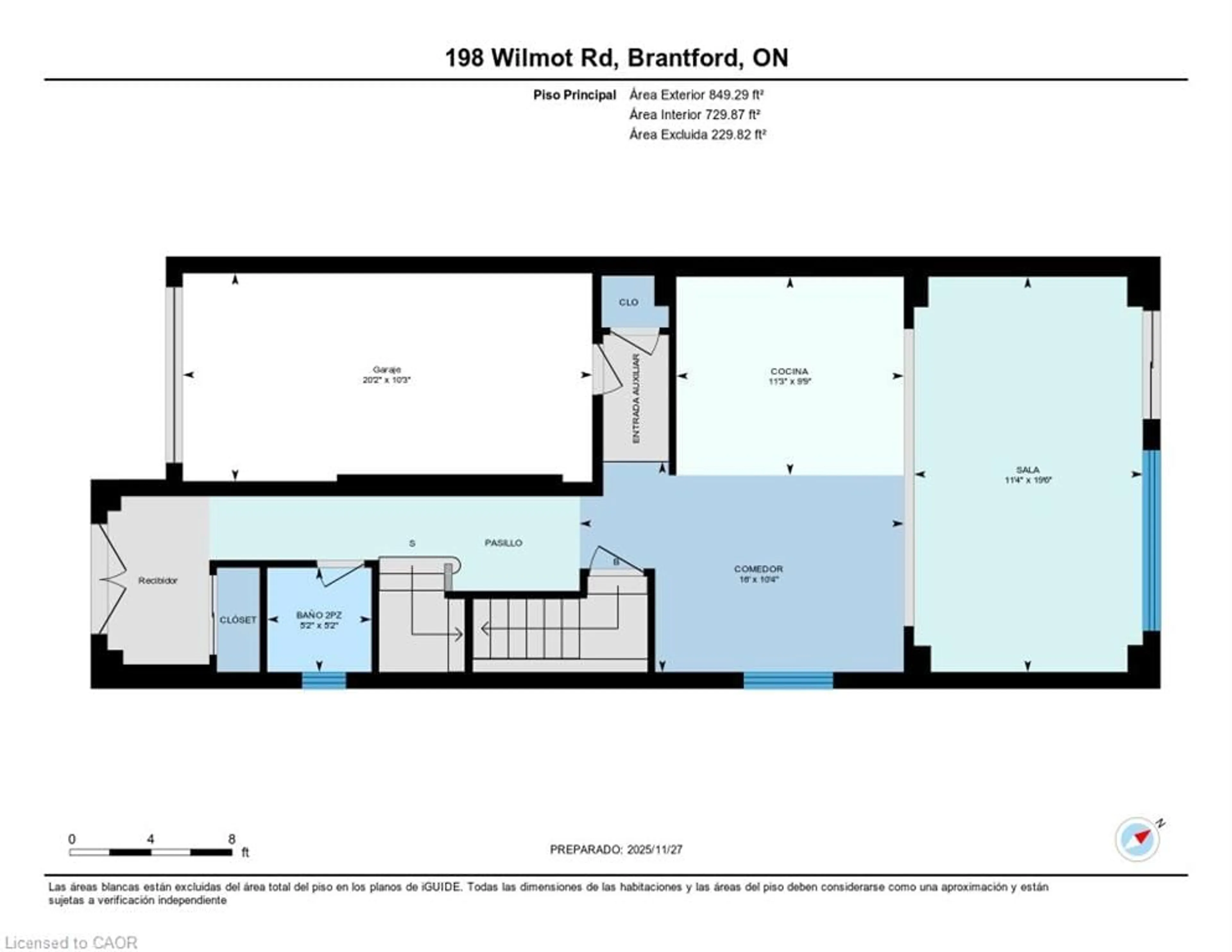 Floor plan for 198 Wilmot Rd, Brantford Ontario N3T 0W7