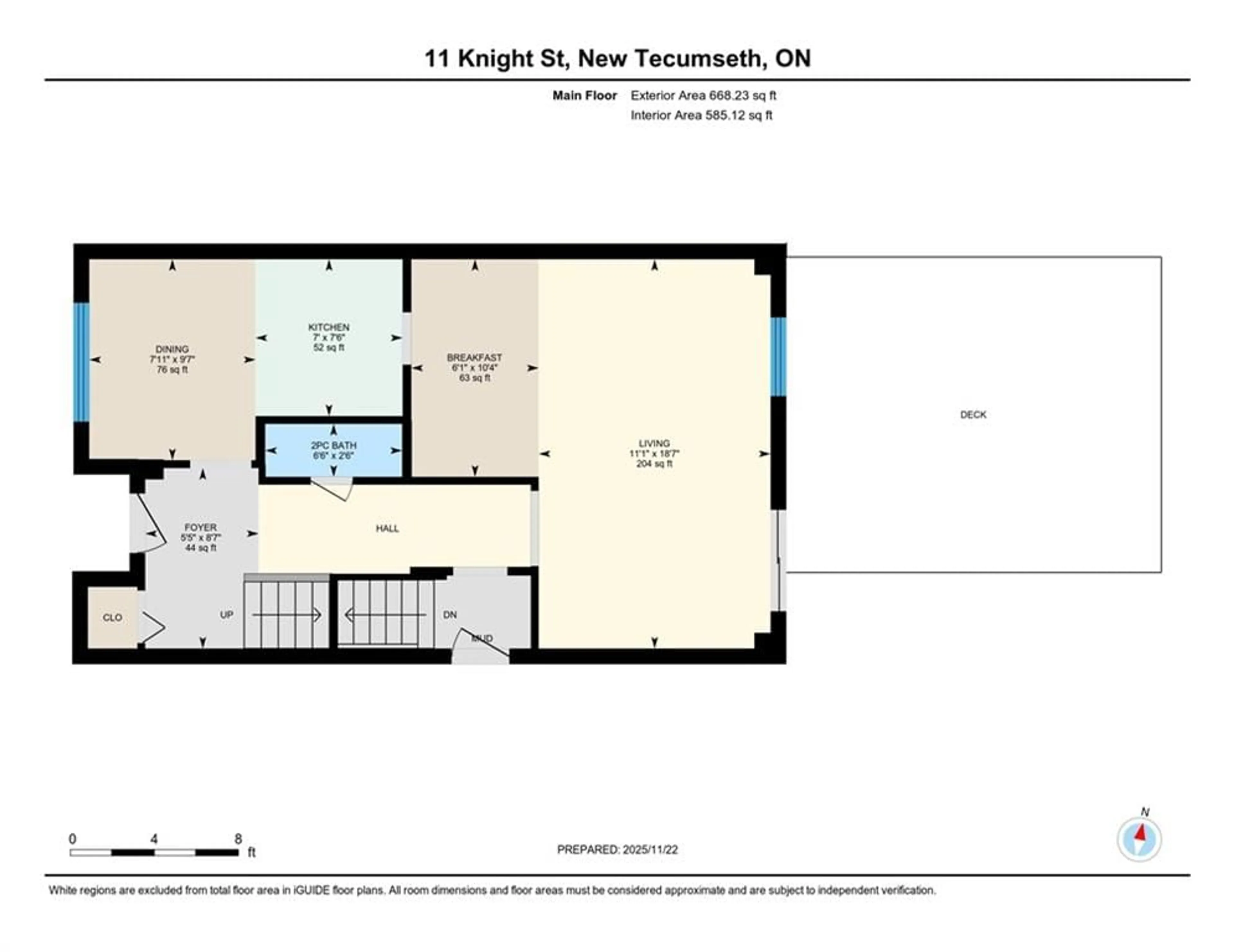 Floor plan for 11 Knight St, Alliston Ontario L9R 1C1