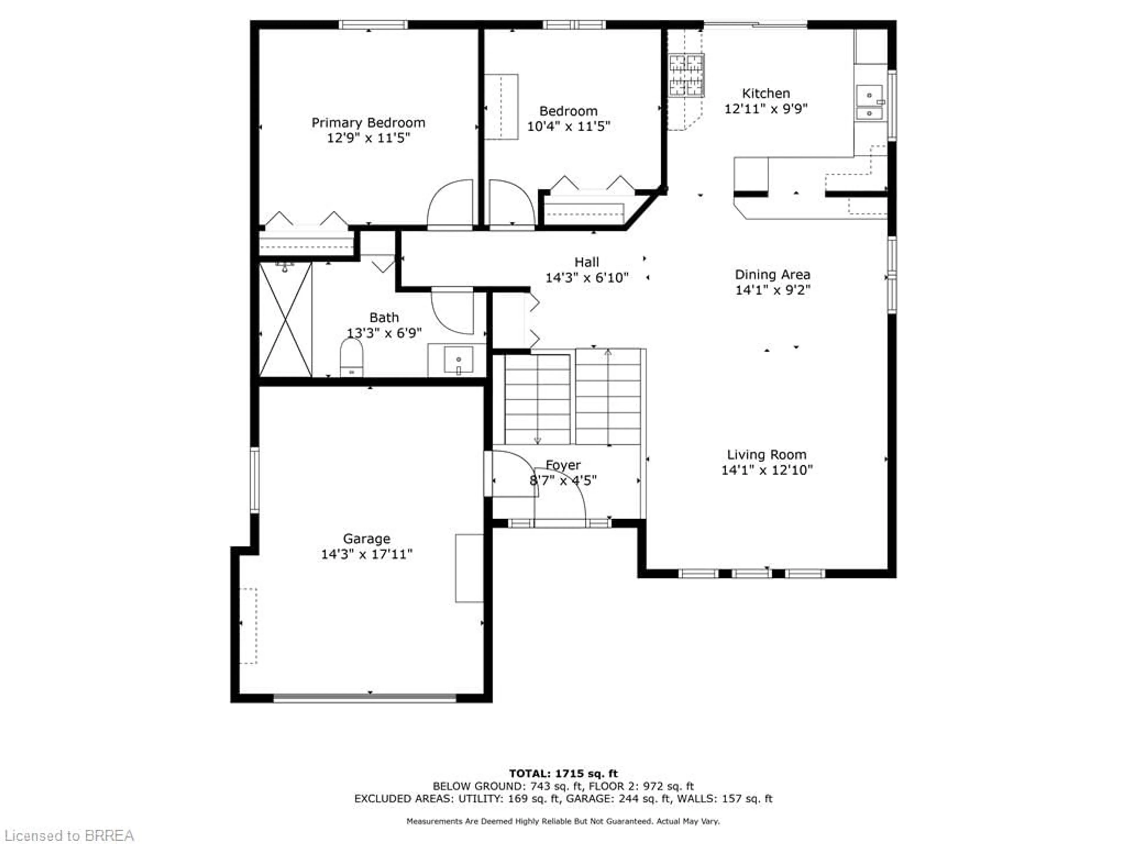 Floor plan for 1565 Old Brock St, Vittoria Ontario N0E 1W0