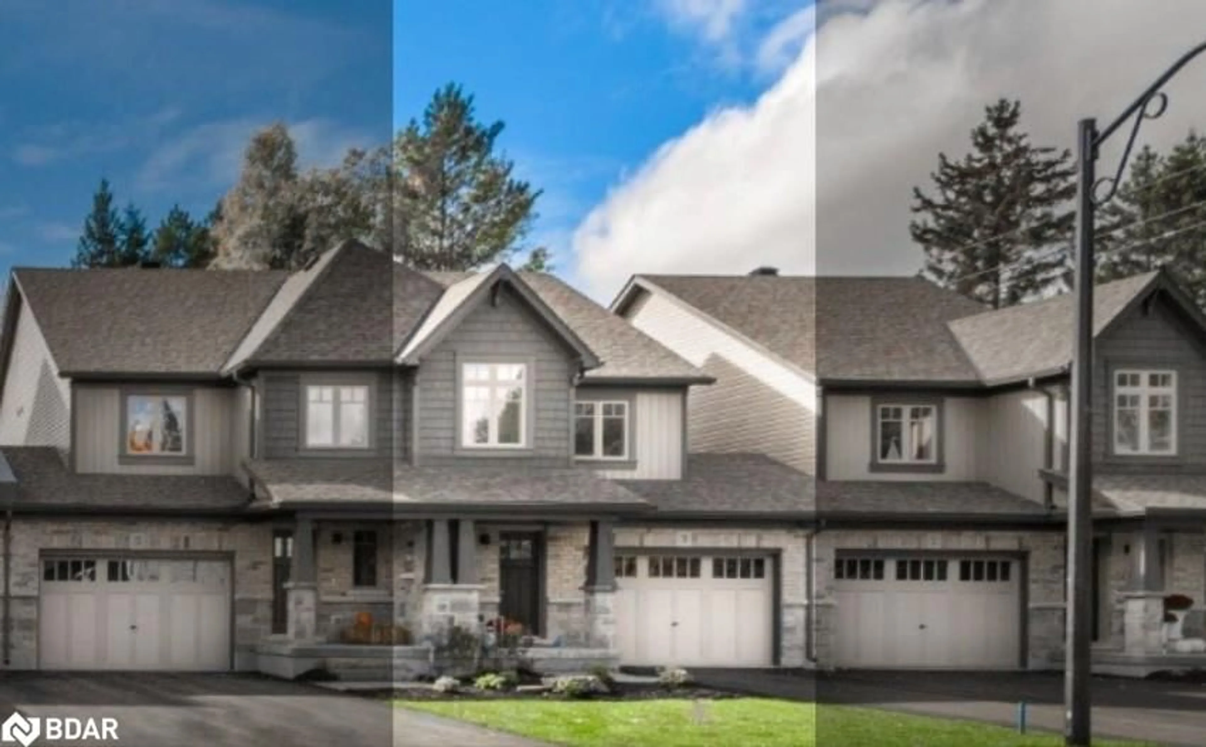 Home with vinyl exterior material, street for 66 Uplands Dr, Markdale Ontario N0C 1H0