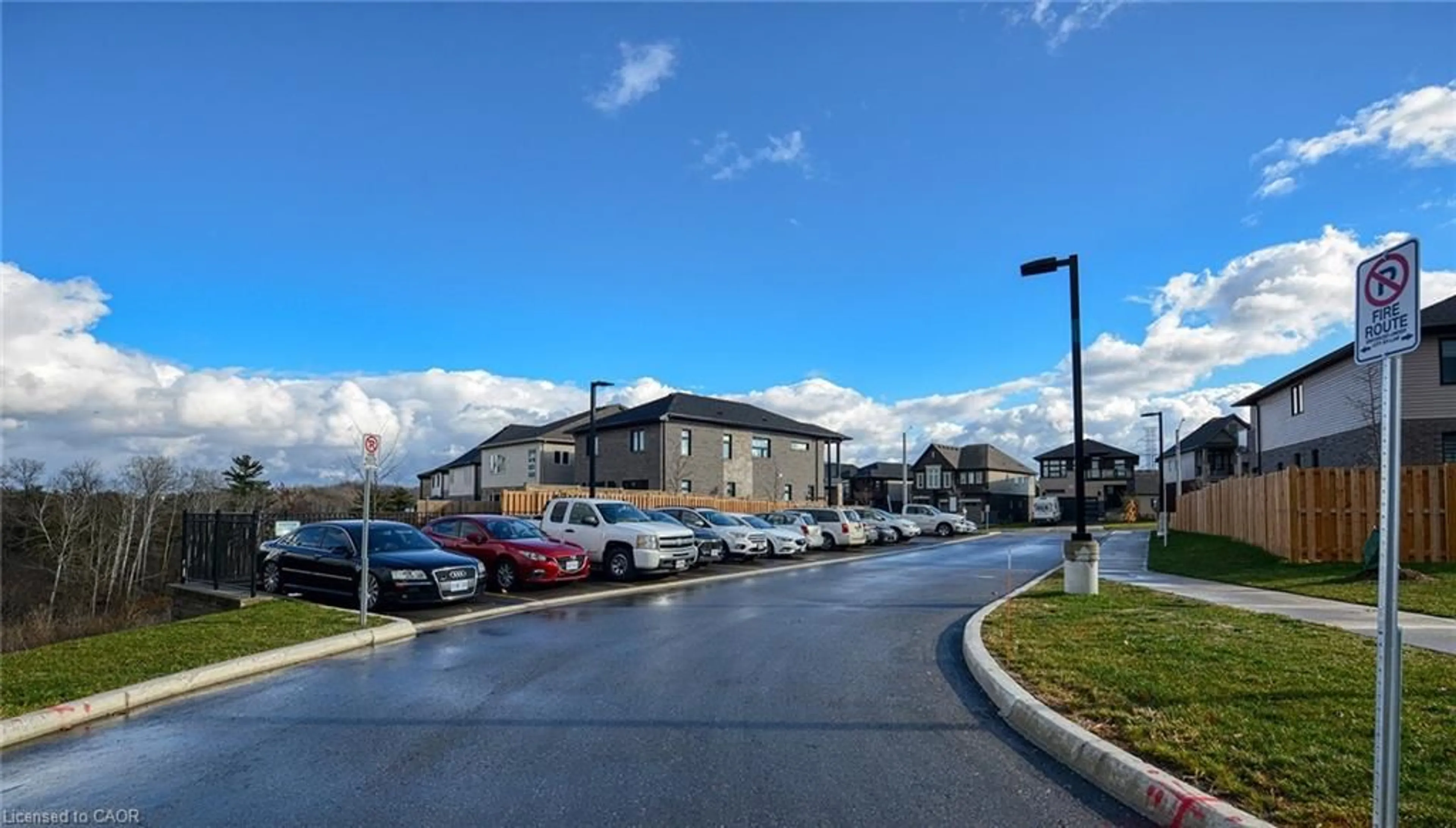 A pic from outside/outdoor area/front of a property/back of a property/a pic from drone, street for 261 Woodbine Ave #64, Kitchener Ontario N2R 0S7