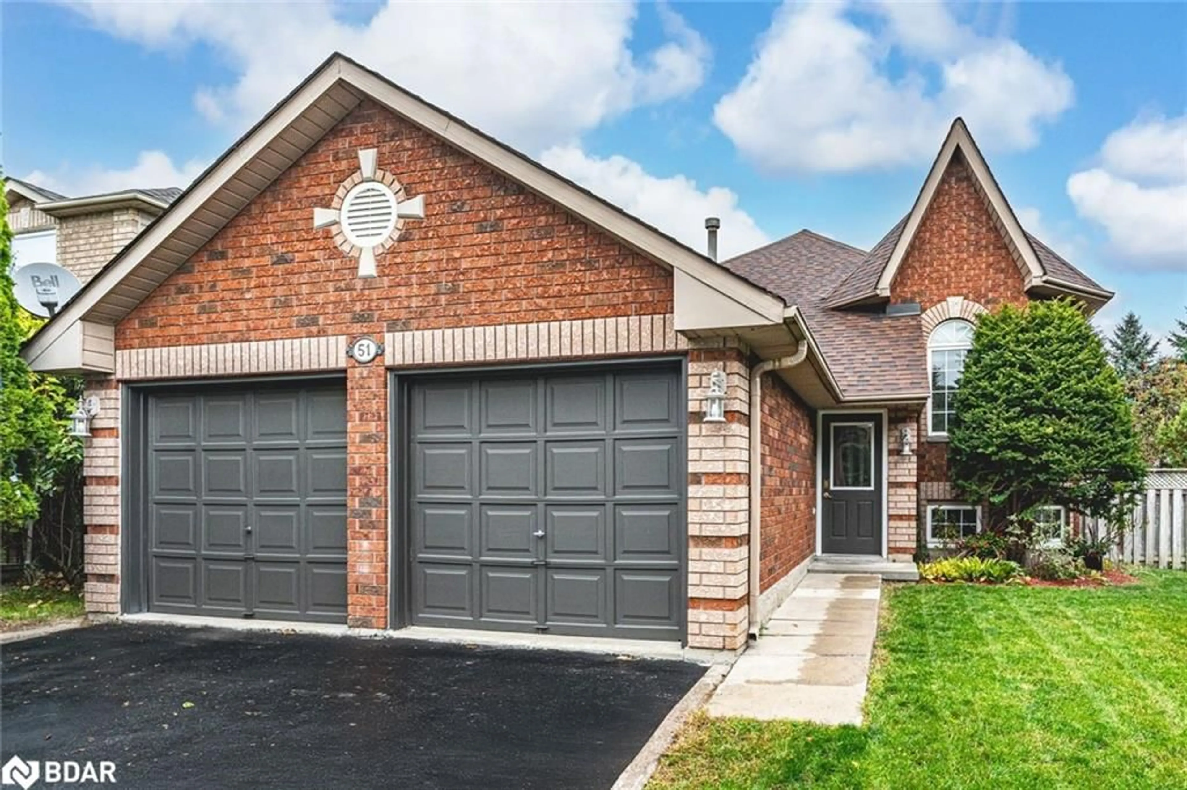Home with brick exterior material, street for 51 Golden Eagle Way, Barrie Ontario L4M 6P8