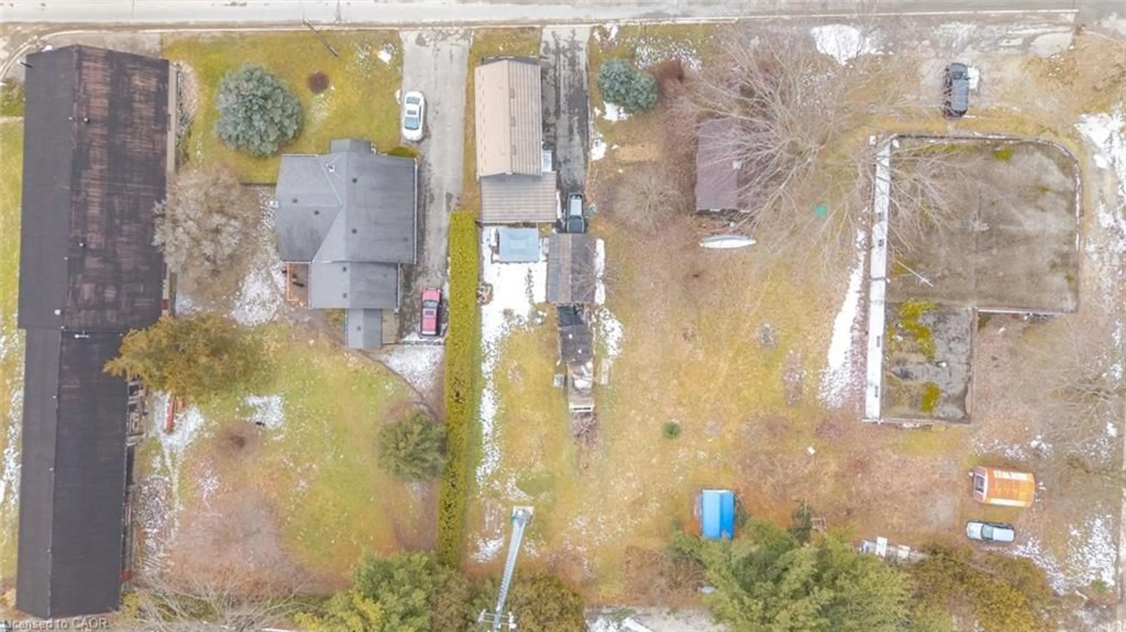 A pic from outside/outdoor area/front of a property/back of a property/a pic from drone, street for 3796 Teeterville Rd, Teeterville Ontario N0E 1S0