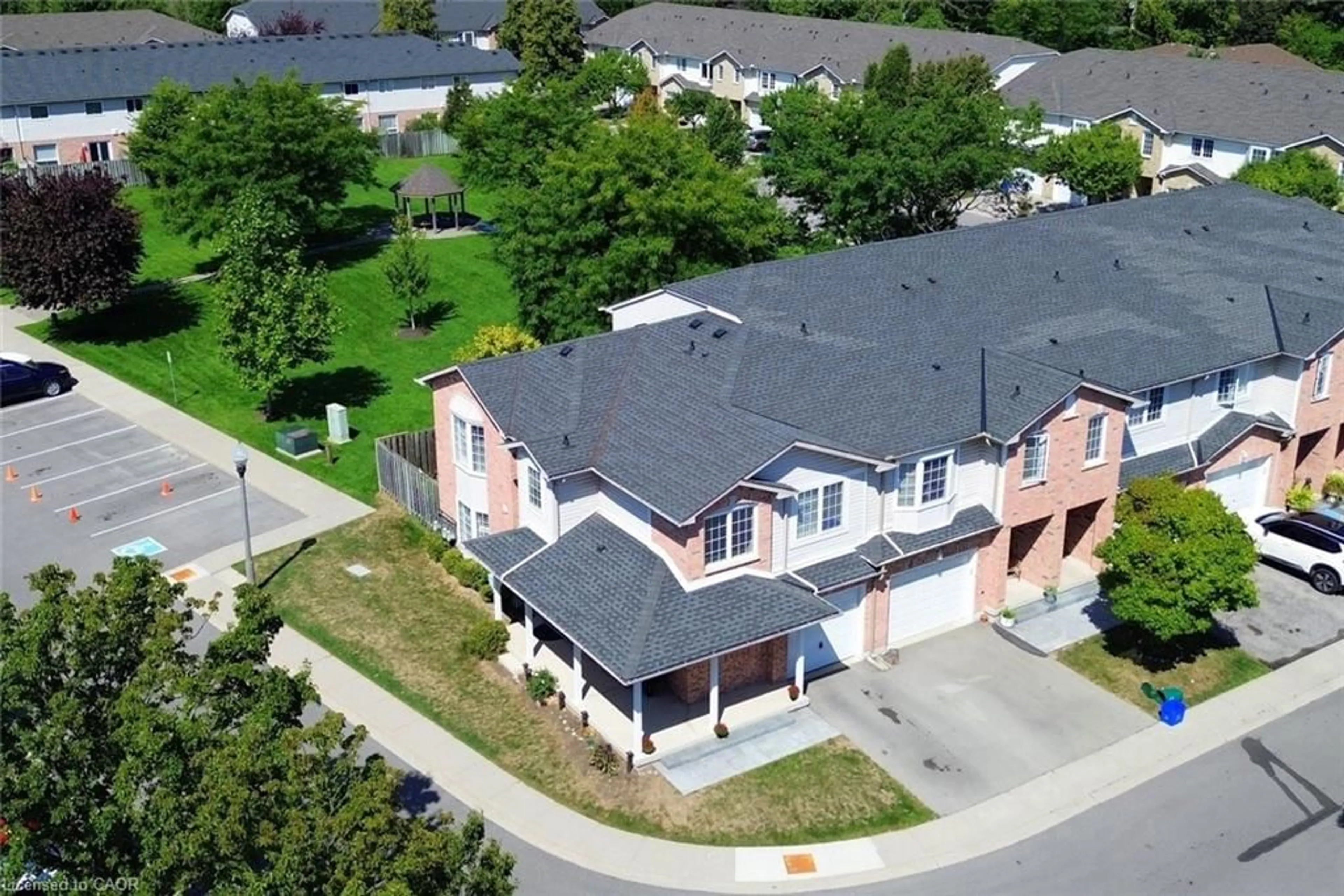A pic from outside/outdoor area/front of a property/back of a property/a pic from drone, street for 485 Green Rd #37, Stoney Creek Ontario L8E 6A7