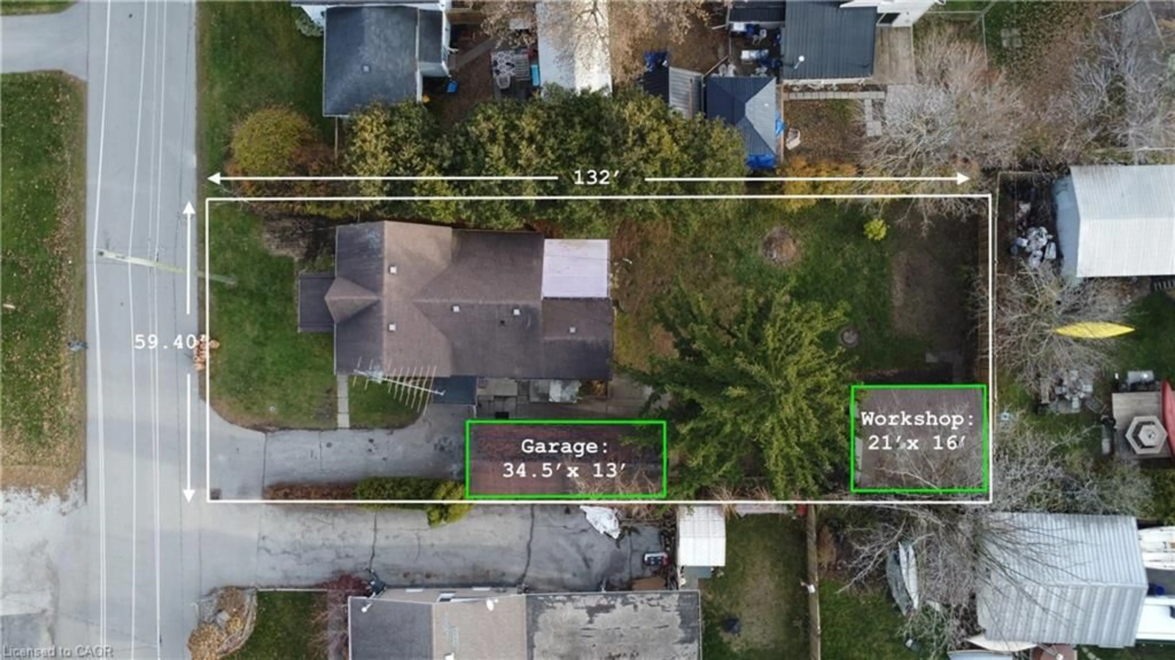 A pic from outside/outdoor area/front of a property/back of a property/a pic from drone, street for 17 Oneida St, Hagersville Ontario N0A 1H0