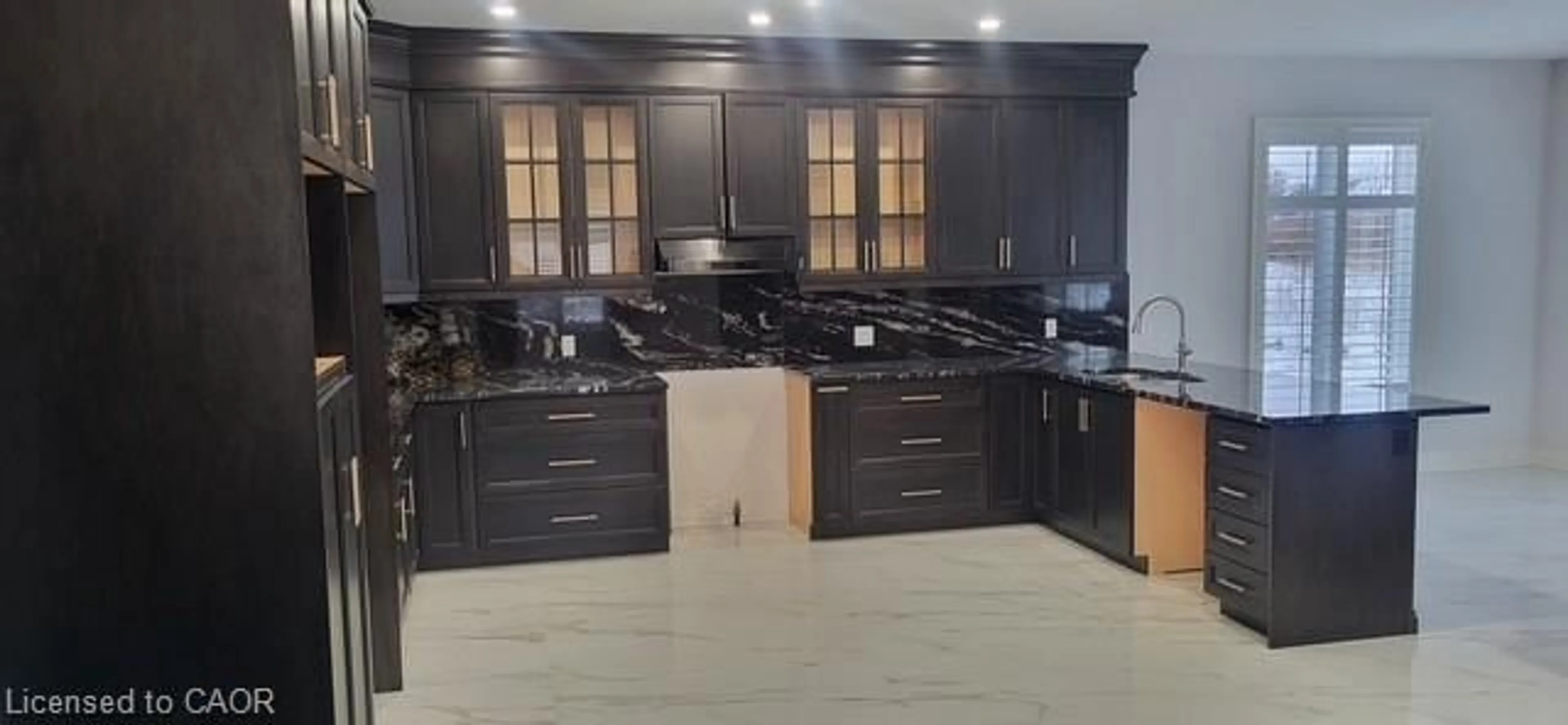 Contemporary kitchen, ceramic/tile floor for 64 Alexsia St, Hamilton Ontario L9B 0L1