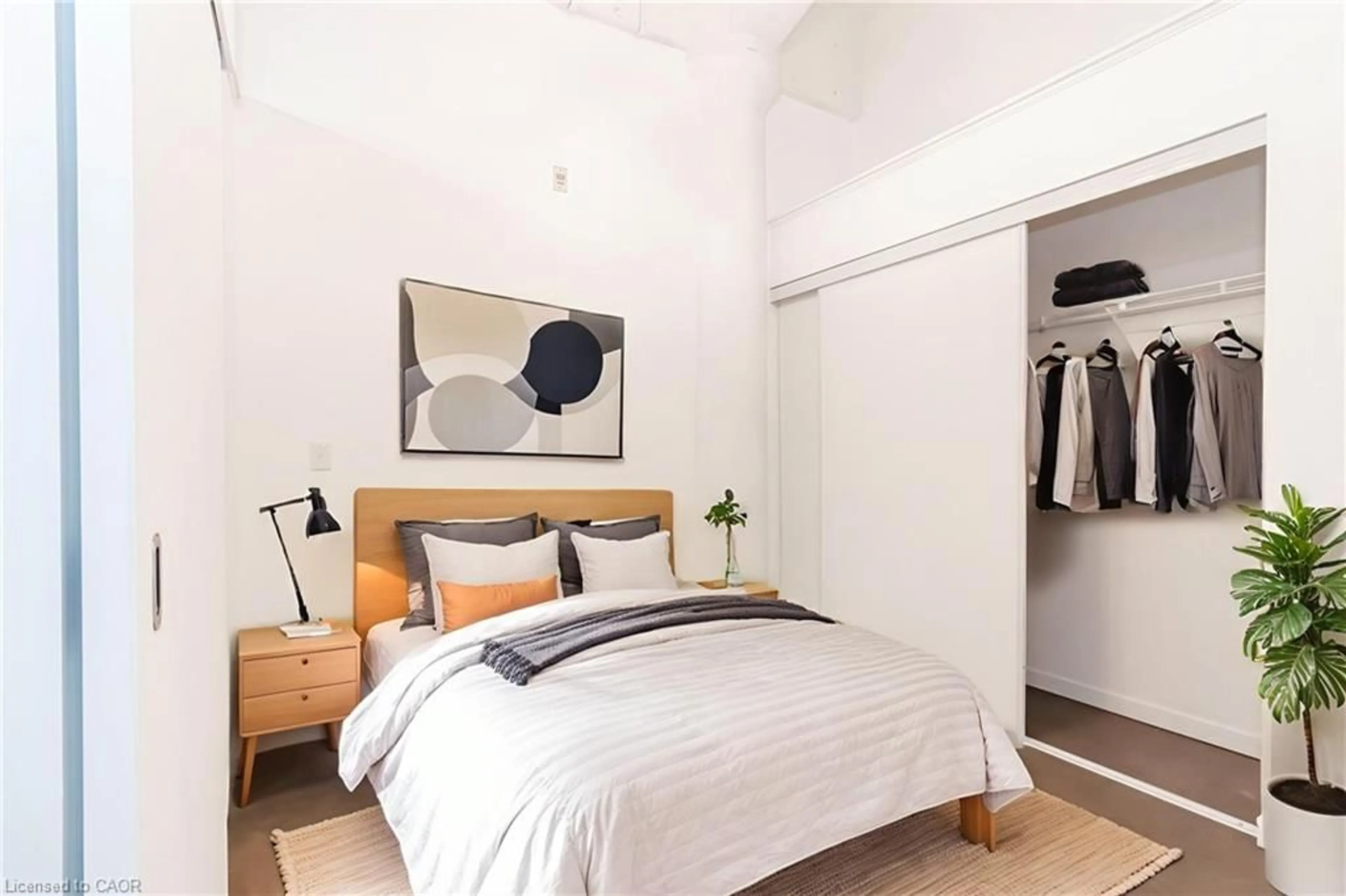 Bedroom with bed, unknown for 404 King St #116, Kitchener Ontario N2G 2L5