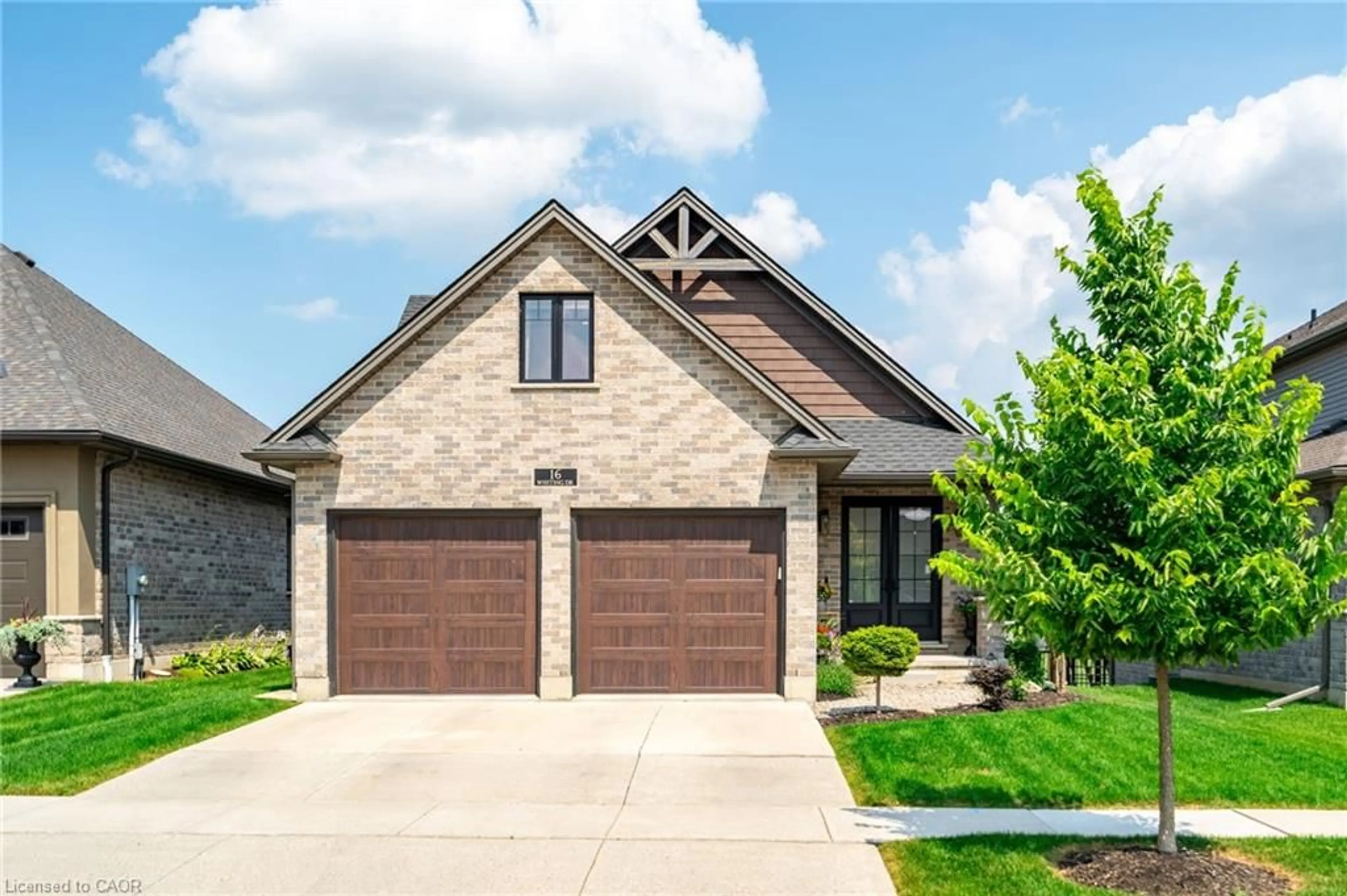 Home with brick exterior material, street for 16 Whiting Dr, Paris Ontario N3L 0B2