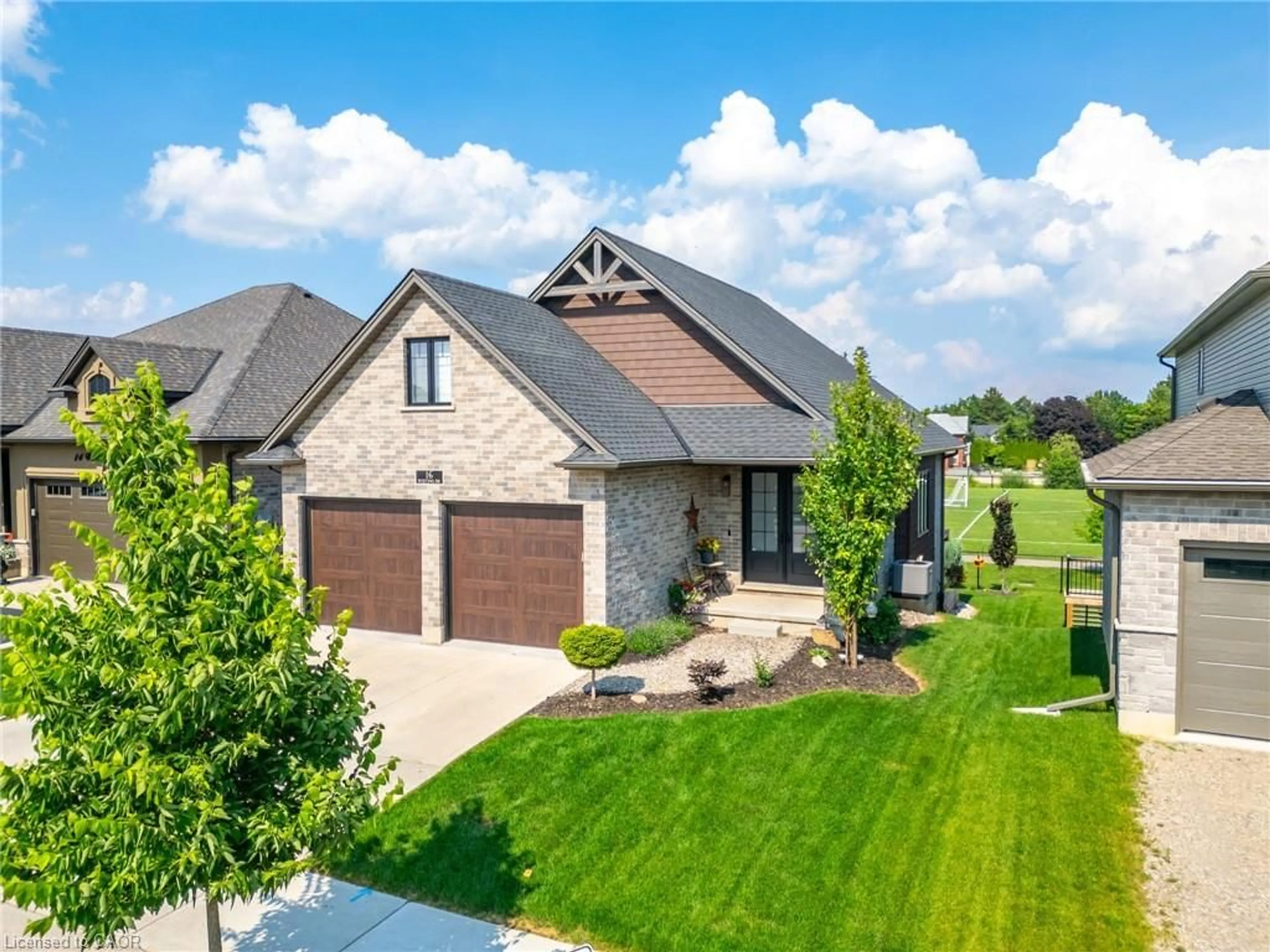 Home with brick exterior material, street for 16 Whiting Dr, Paris Ontario N3L 0B2