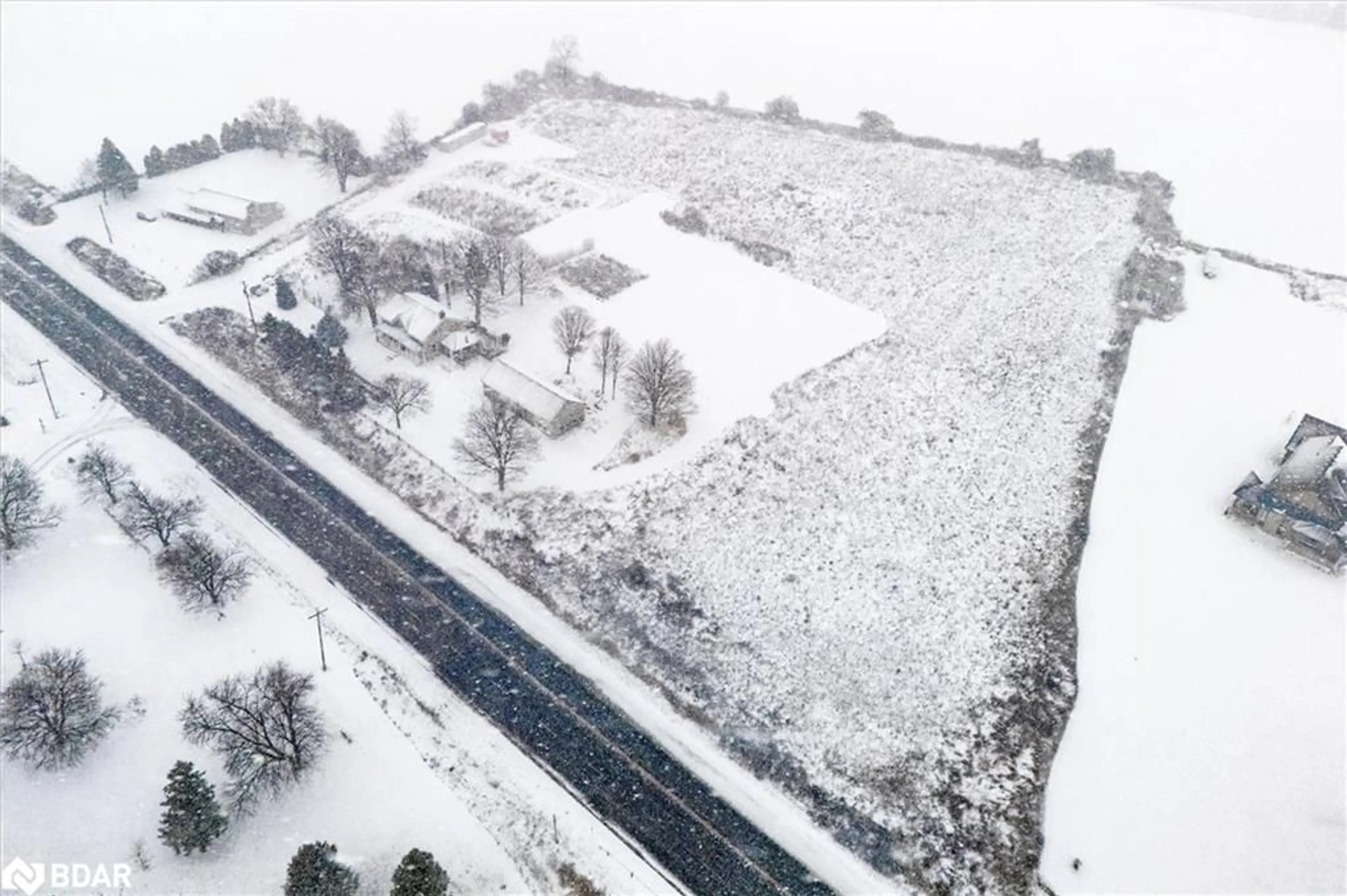 A pic from outside/outdoor area/front of a property/back of a property/a pic from drone, street for 5877 Highway 6 Rd, Guelph Ontario N1H 6J2