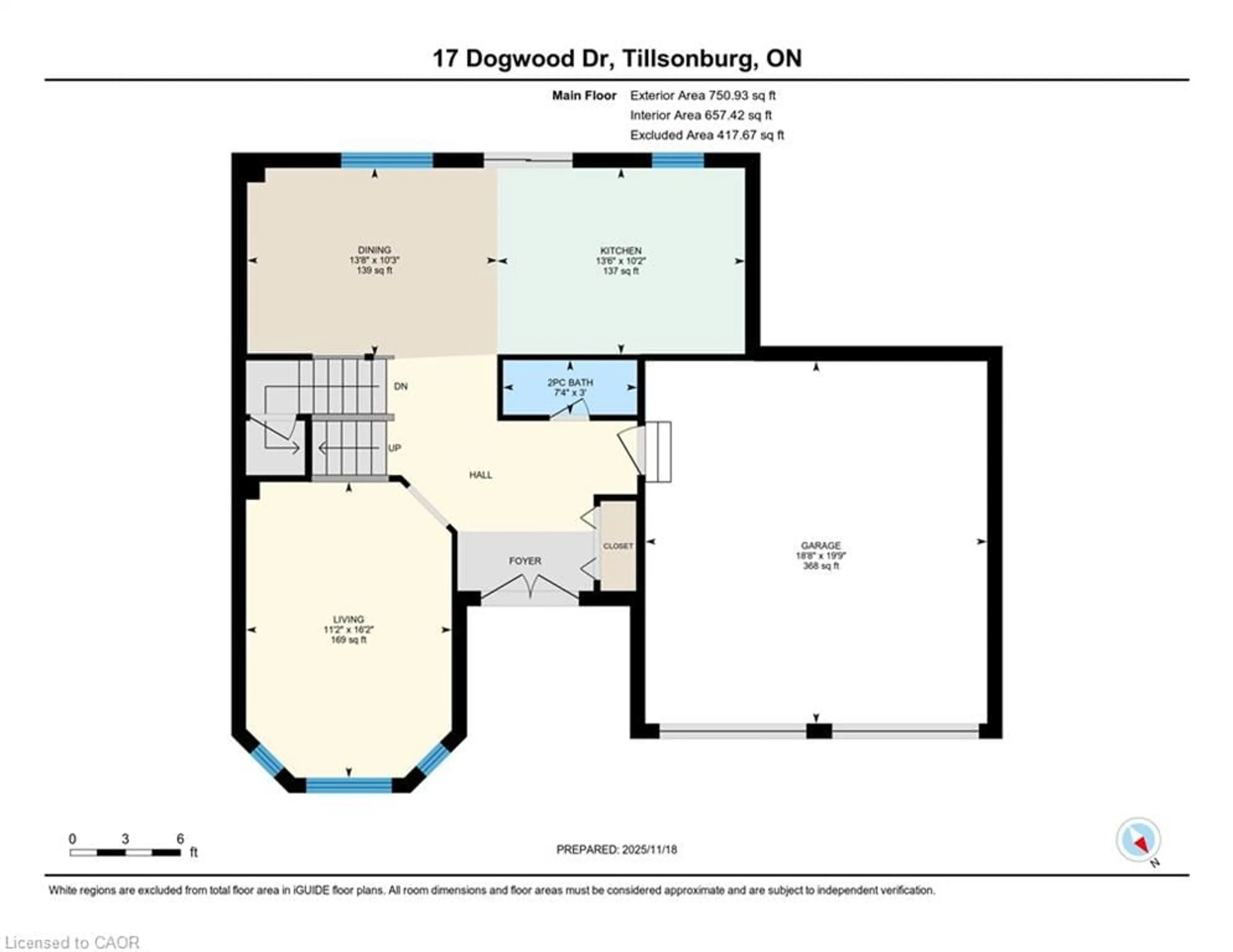 Floor plan for 17 Dogwood Dr, Tillsonburg Ontario N4G 5S5