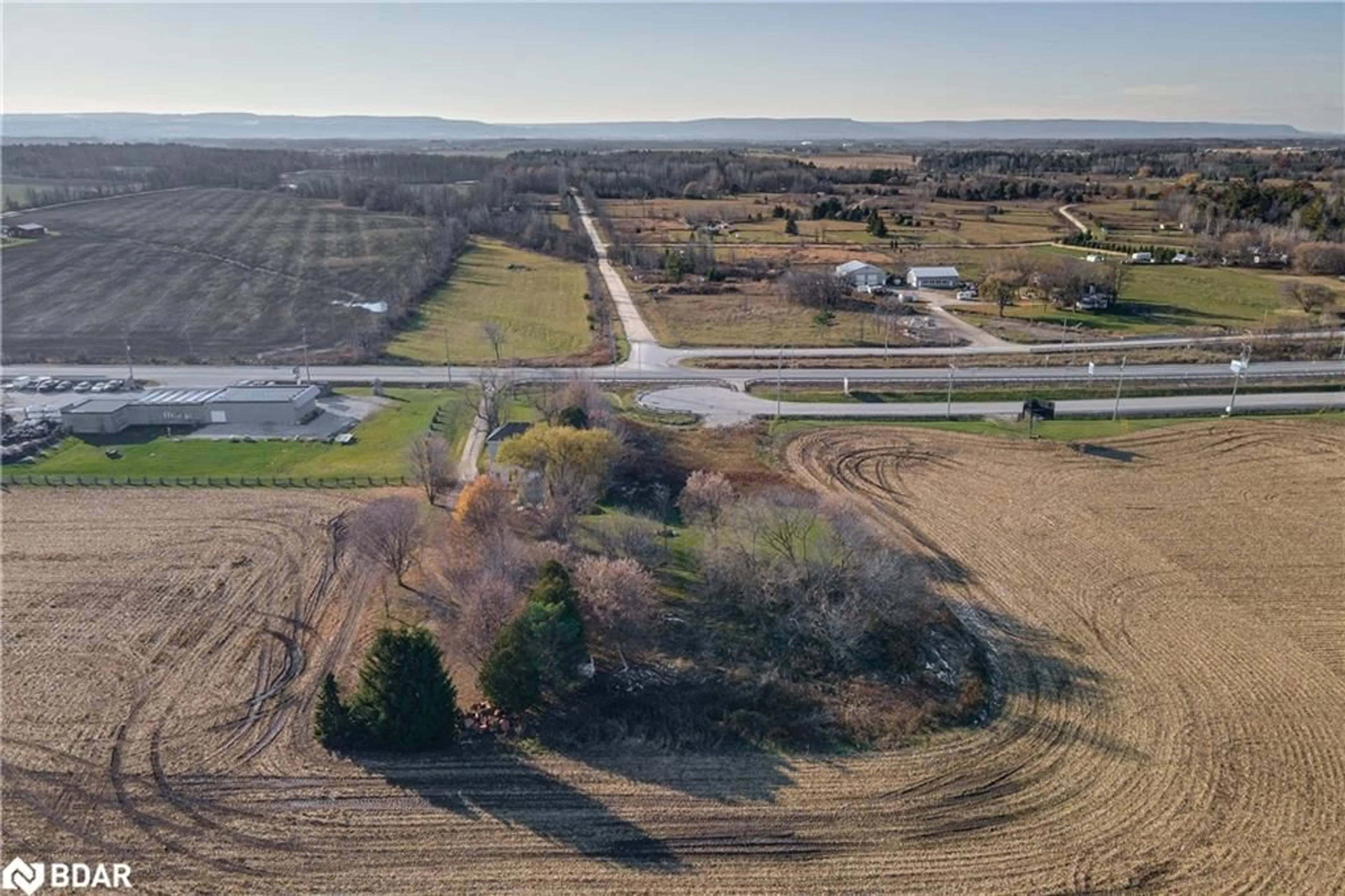 A pic from outside/outdoor area/front of a property/back of a property/a pic from drone, water/lake/river/ocean view for 8184 26 Hwy, Clearview Ontario L0M 1S0