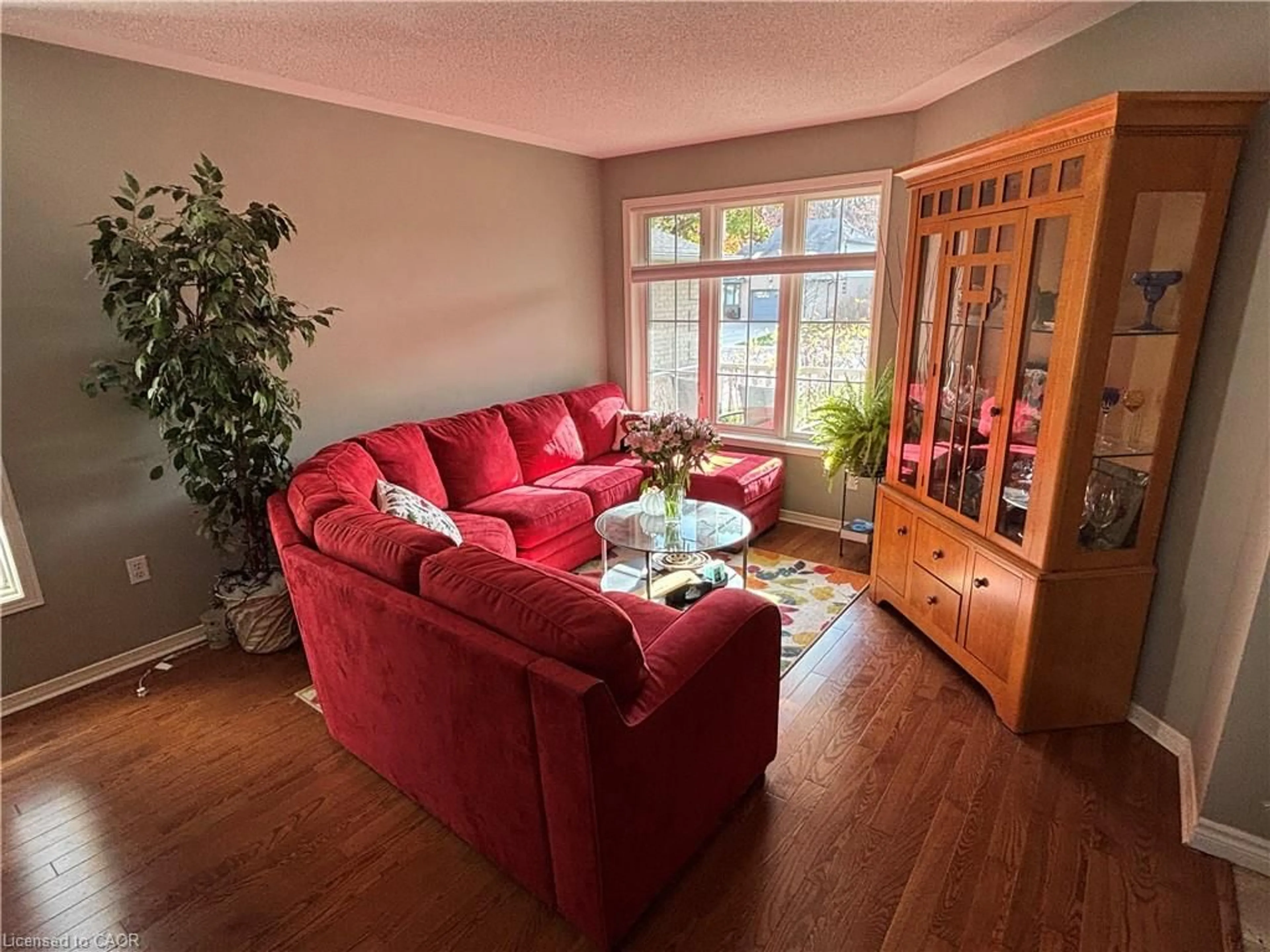 Living room with furniture, wood/laminate floor for 111 Duncairn Cres, Hamilton Ontario L9C 6E9