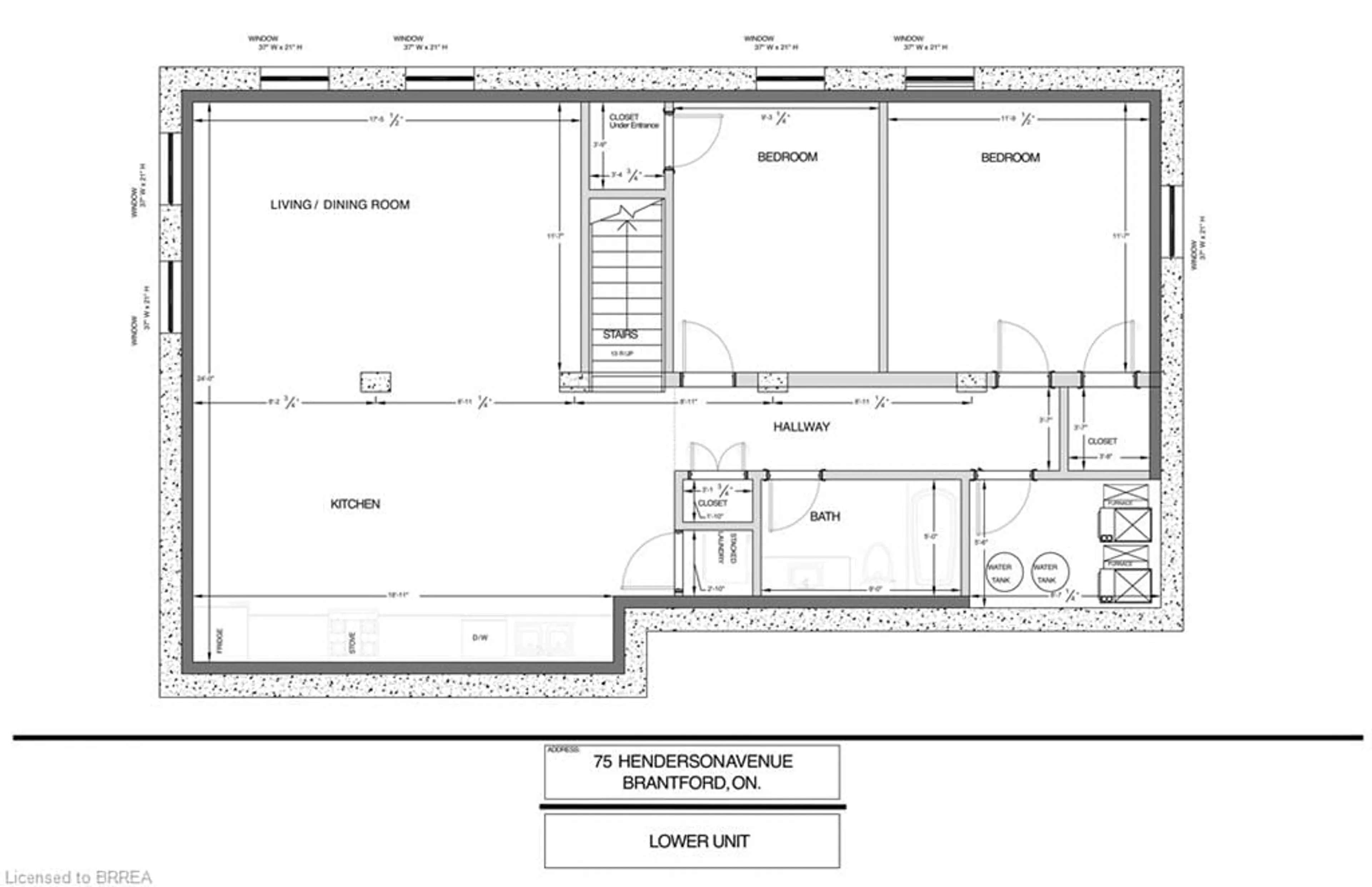 Floor plan for 75 Henderson Ave, Brantford Ontario N3R 4W1