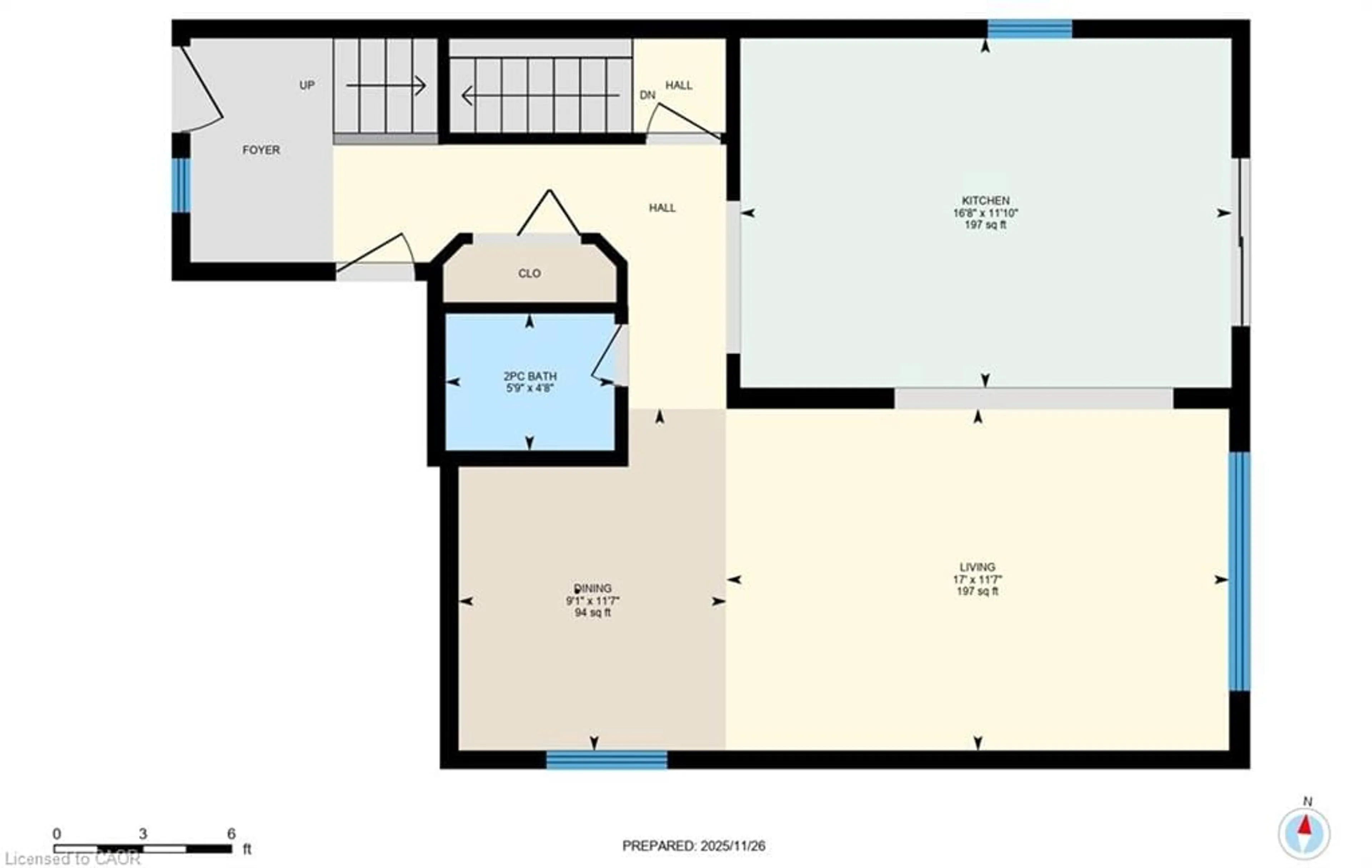 Floor plan for 83 Burnaby Cres, Kitchener Ontario N2N 3A1