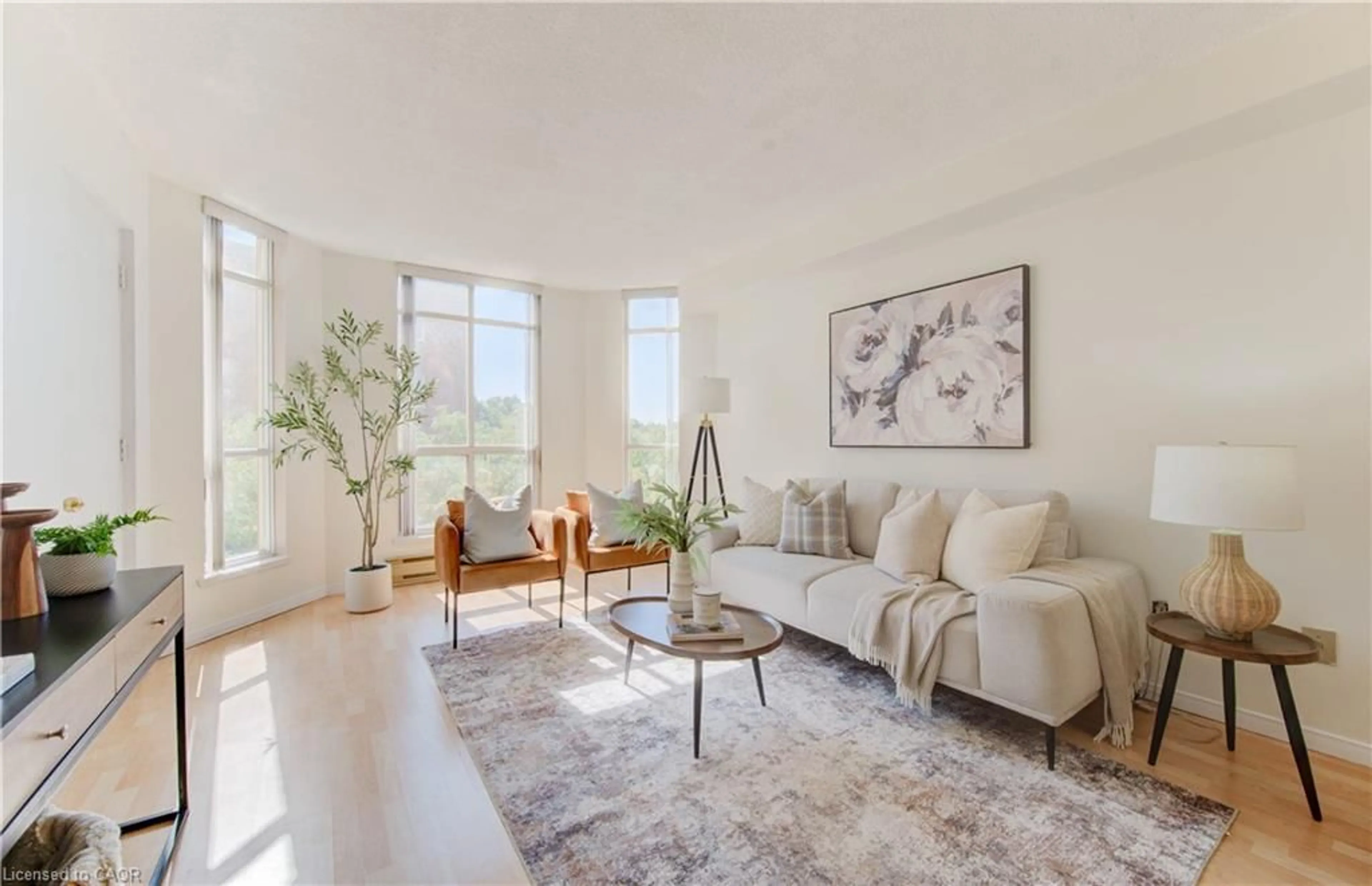 Living room with furniture, unknown for 1414 King St #405, Kitchener Ontario N2G 4T8