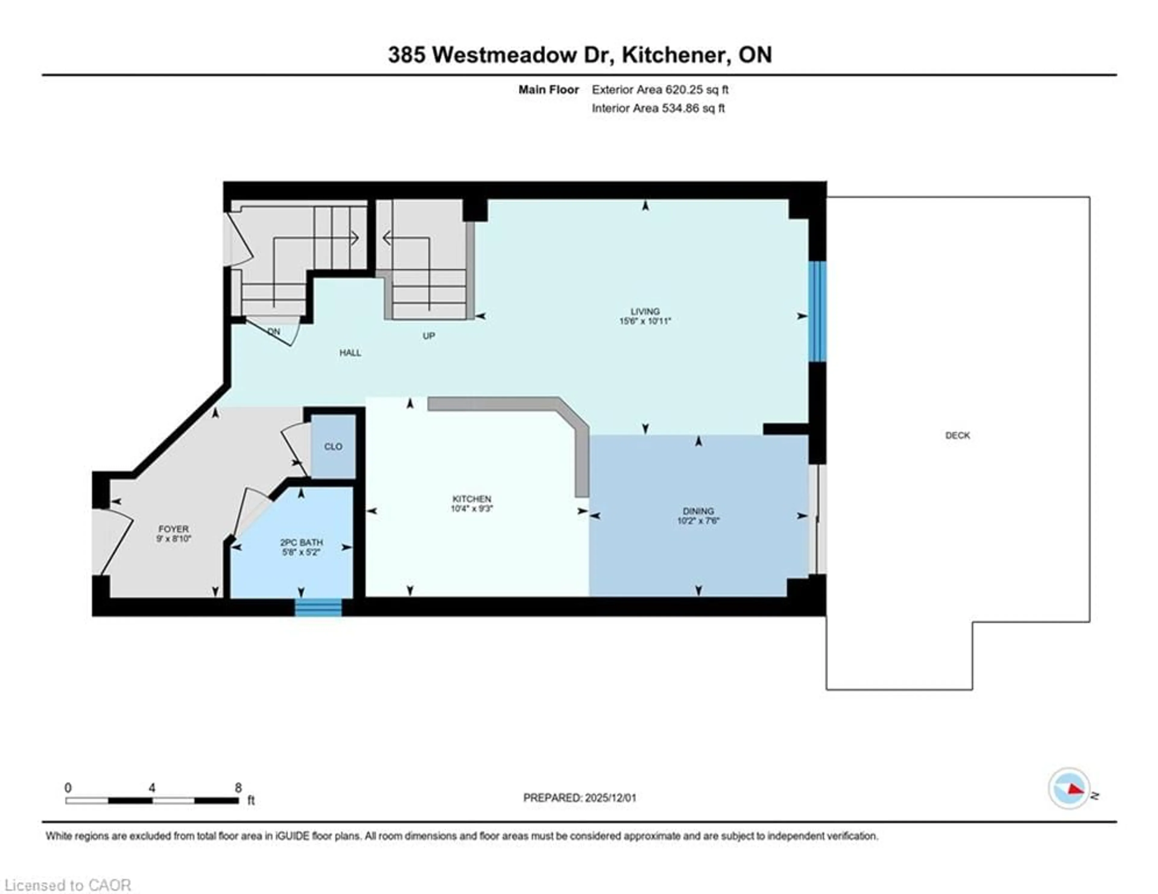 Floor plan for 385 Westmeadow Dr, Kitchener Ontario N2N 3K8