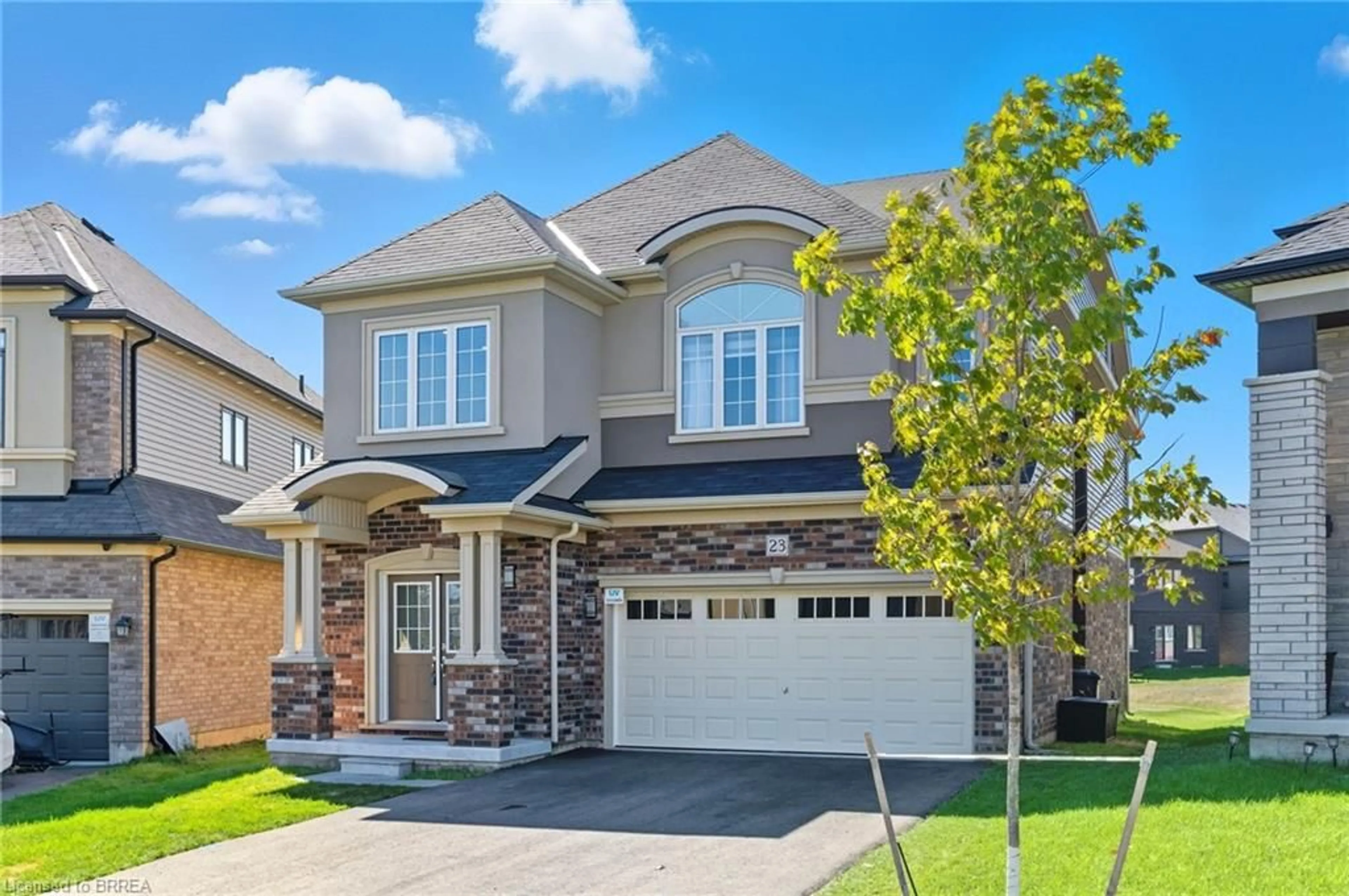 Home with brick exterior material, street for 23 Whitton Dr, Paris Ontario N3L 0L1