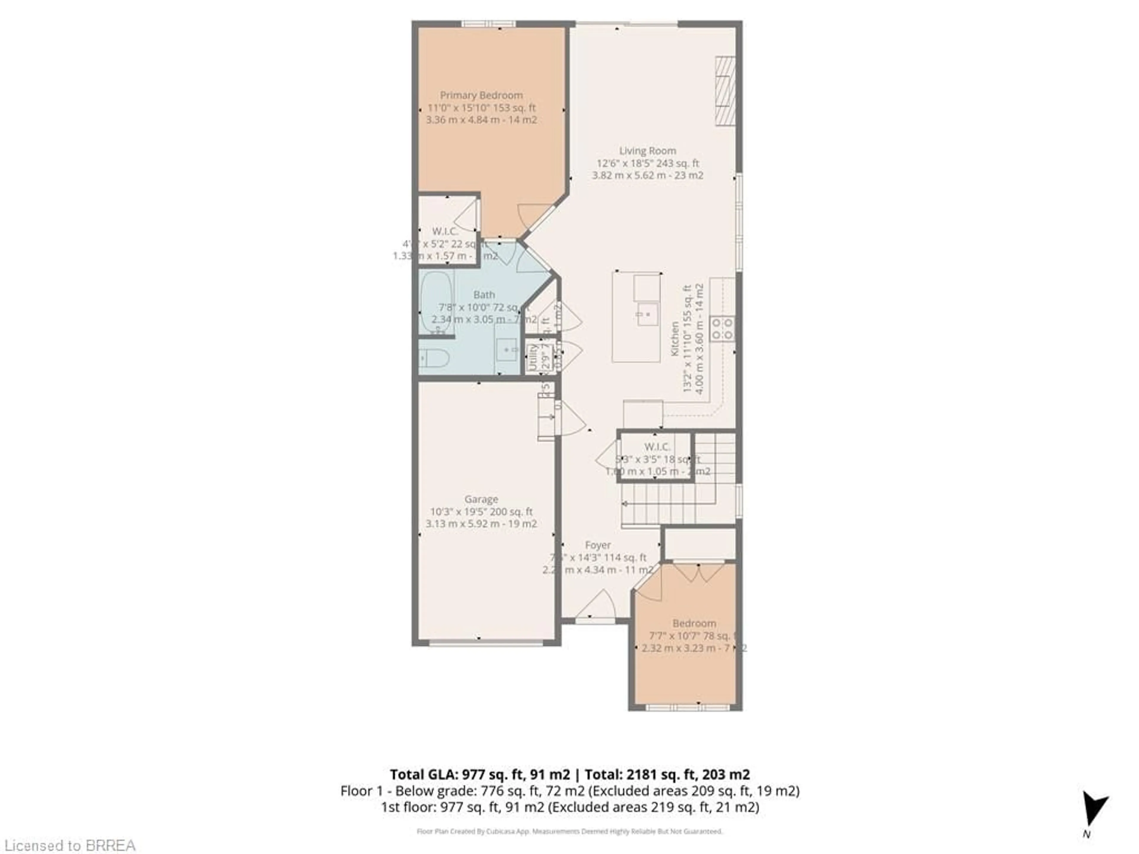 Floor plan for 26 Reid St #8, St. George Ontario N0E 1N0