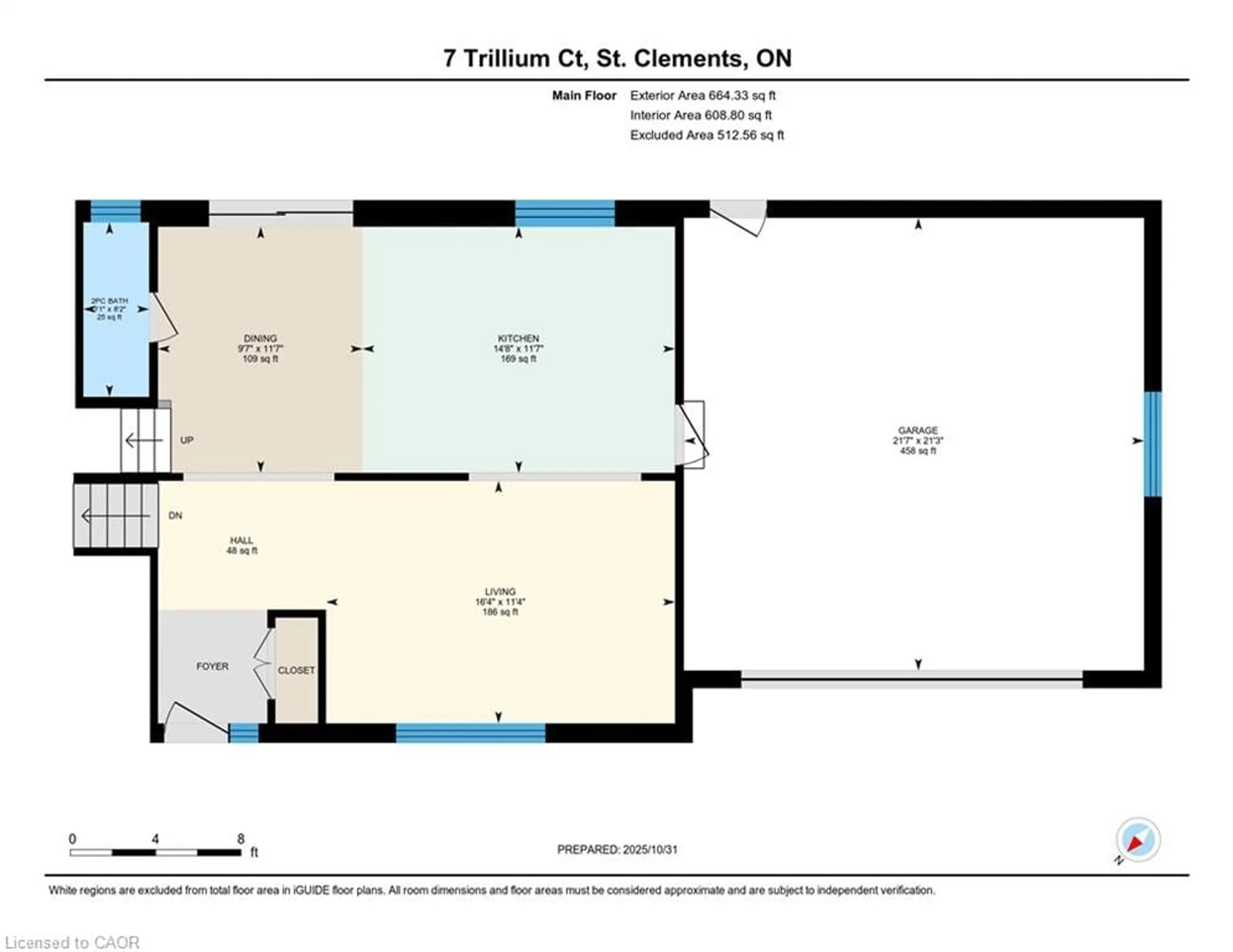 Floor plan for 7 Trillium Crt, Heidelberg Ontario N0B 2M1