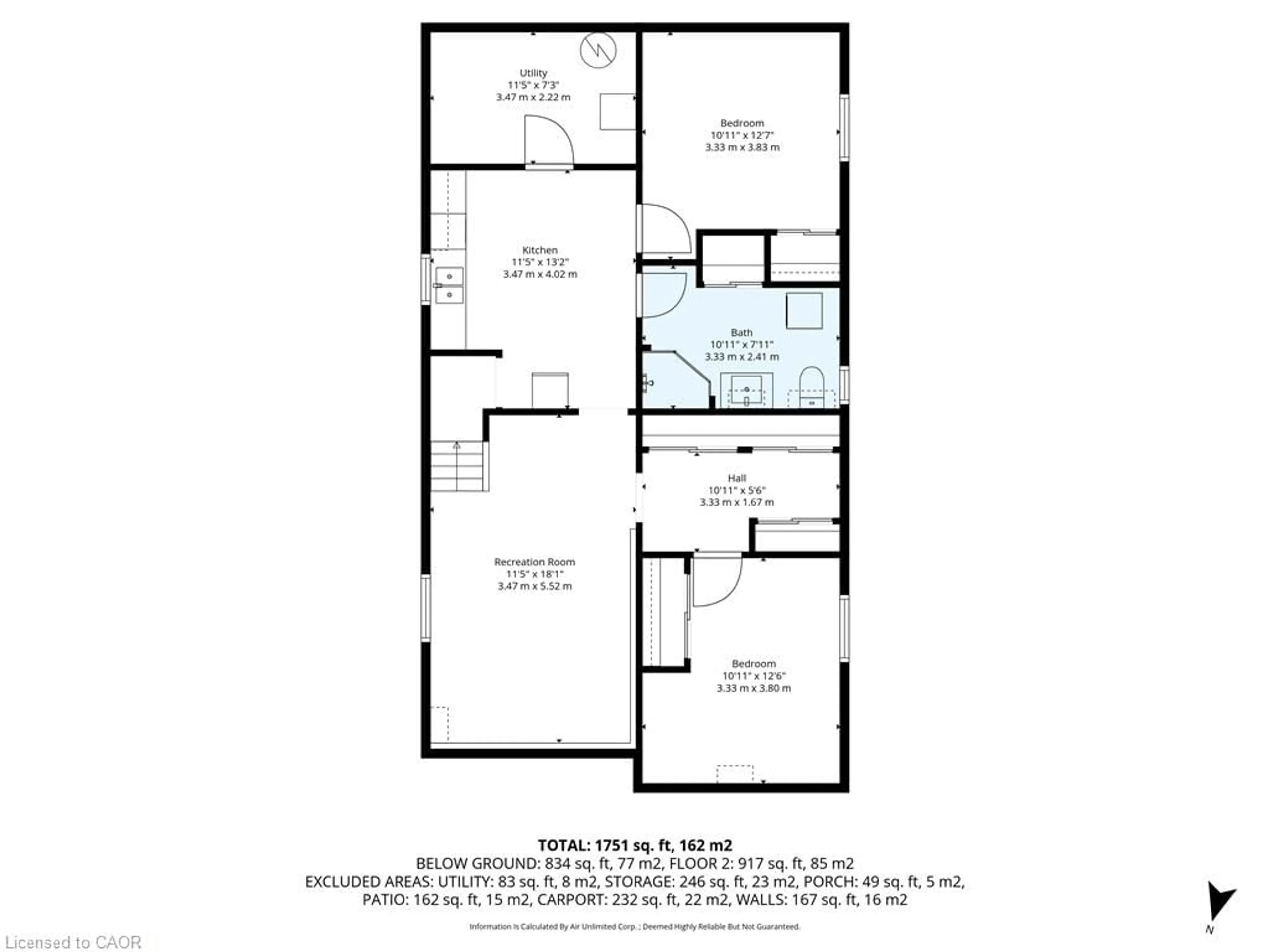 Floor plan for 49 Beatrice St, Oshawa Ontario L1G 3M6