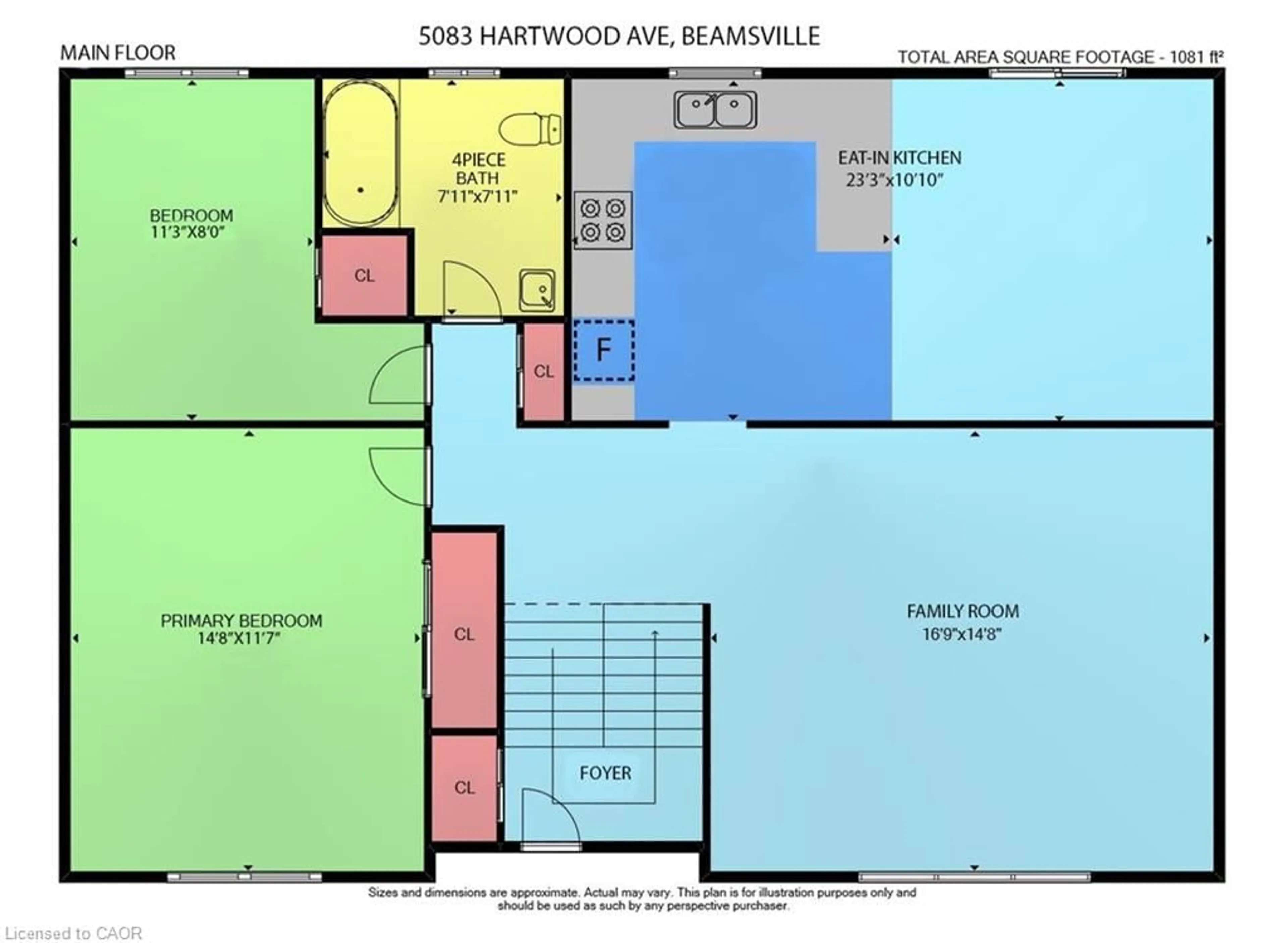 Floor plan for 5083 Hartwood Ave, Beamsville Ontario L3J 0A2