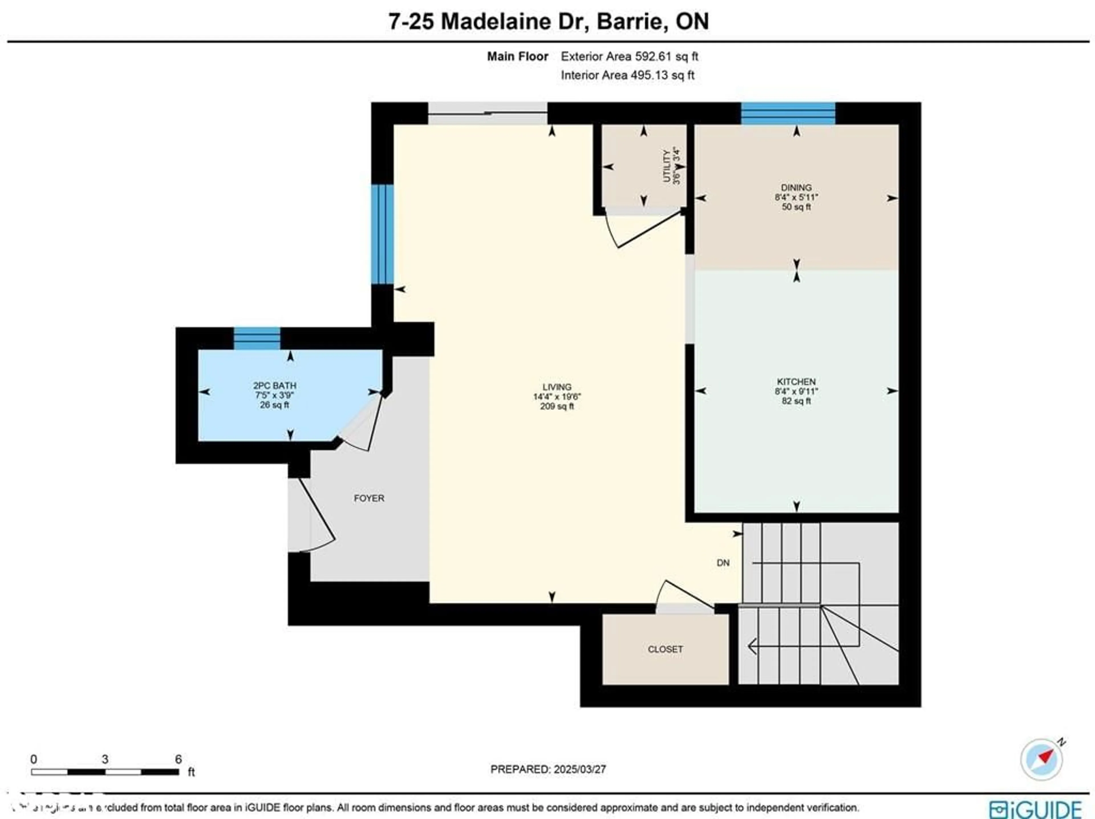 Floor plan for 25 Madelaine Dr #7, Barrie Ontario L9J 0G8