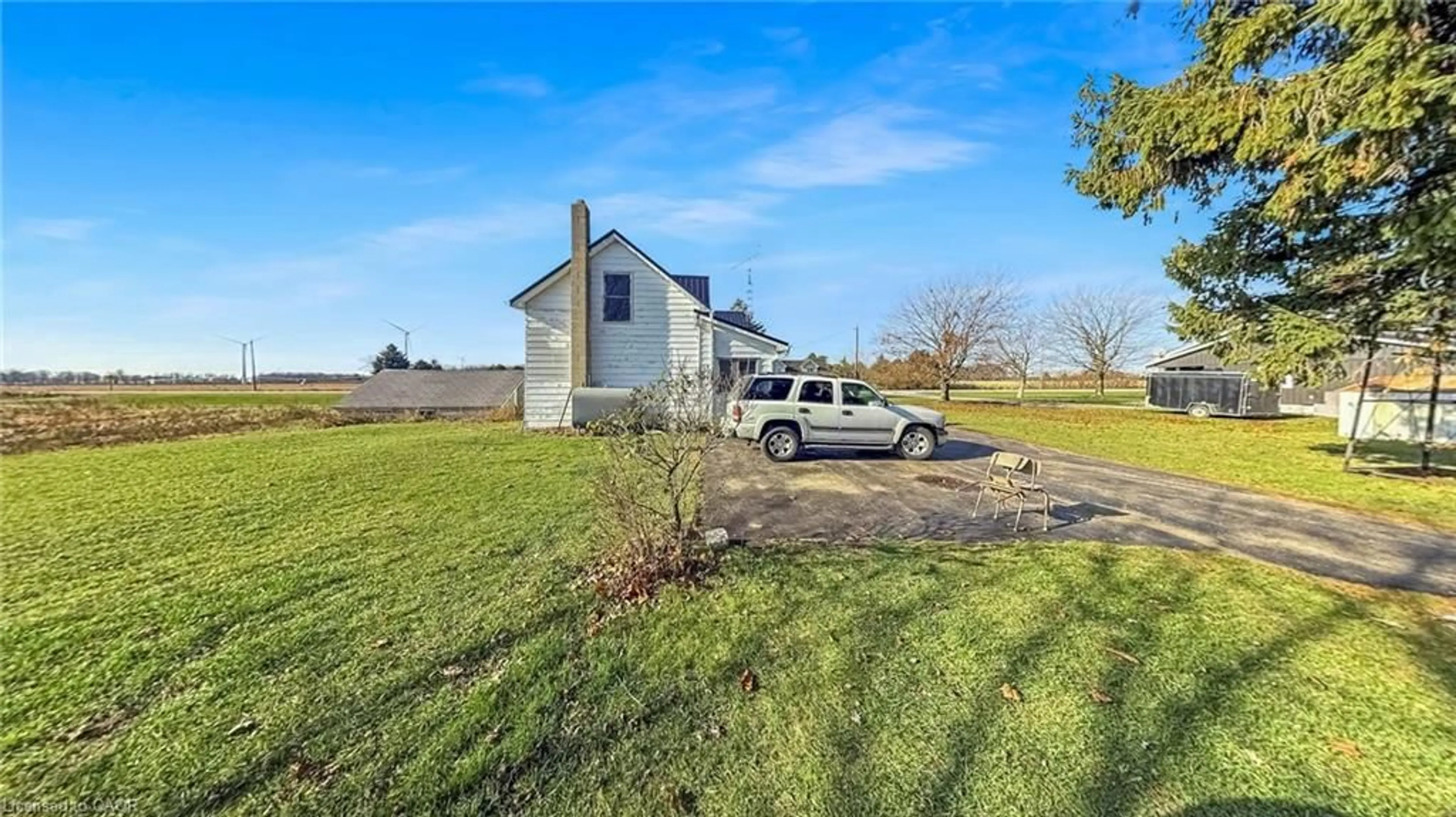 A pic from outside/outdoor area/front of a property/back of a property/a pic from drone, unknown for 226 Norfolk County 28 Rd, Langton Ontario N0E 1G0