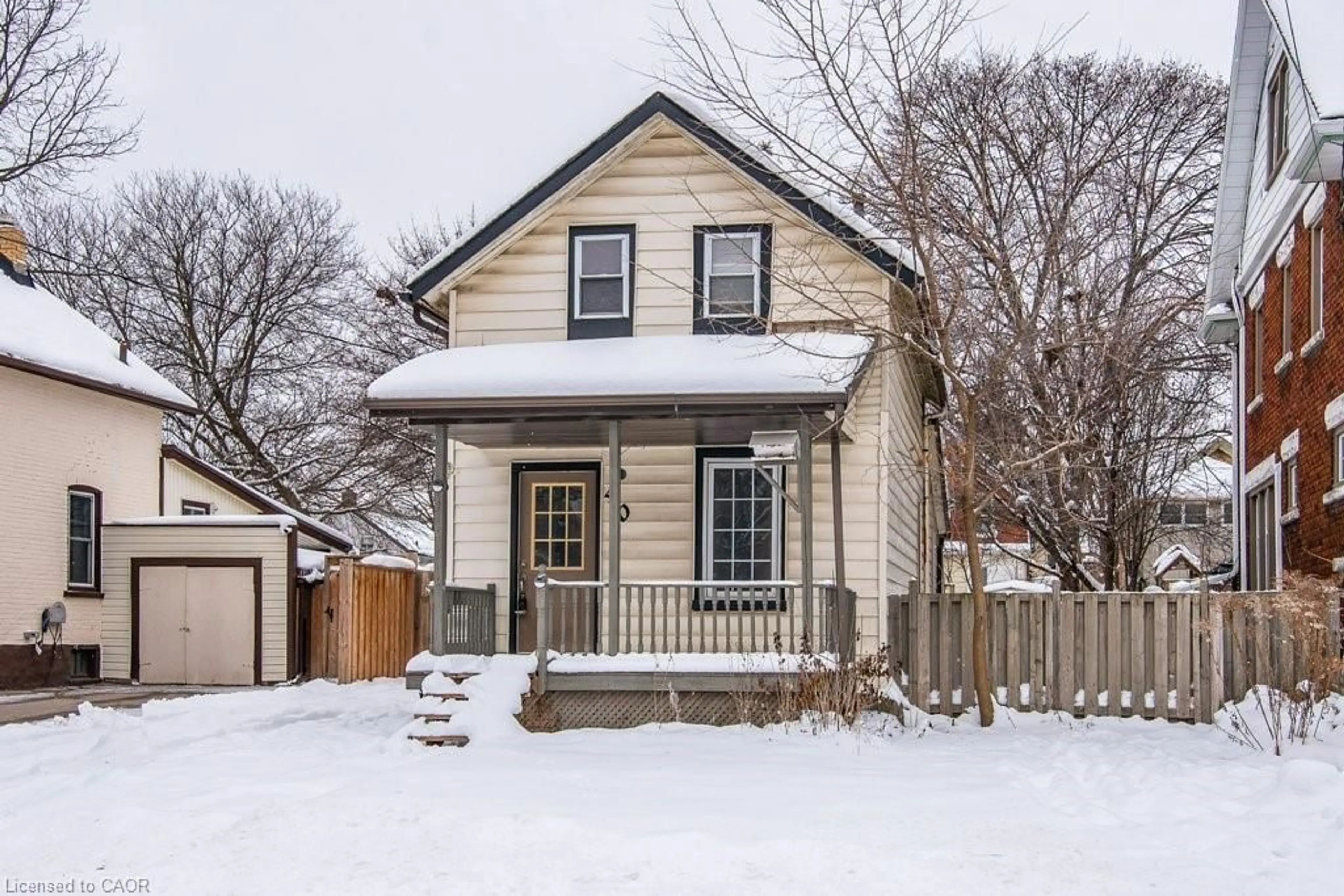 Home with vinyl exterior material, street for 40 Krug St, Kitchener Ontario N2H 2X7