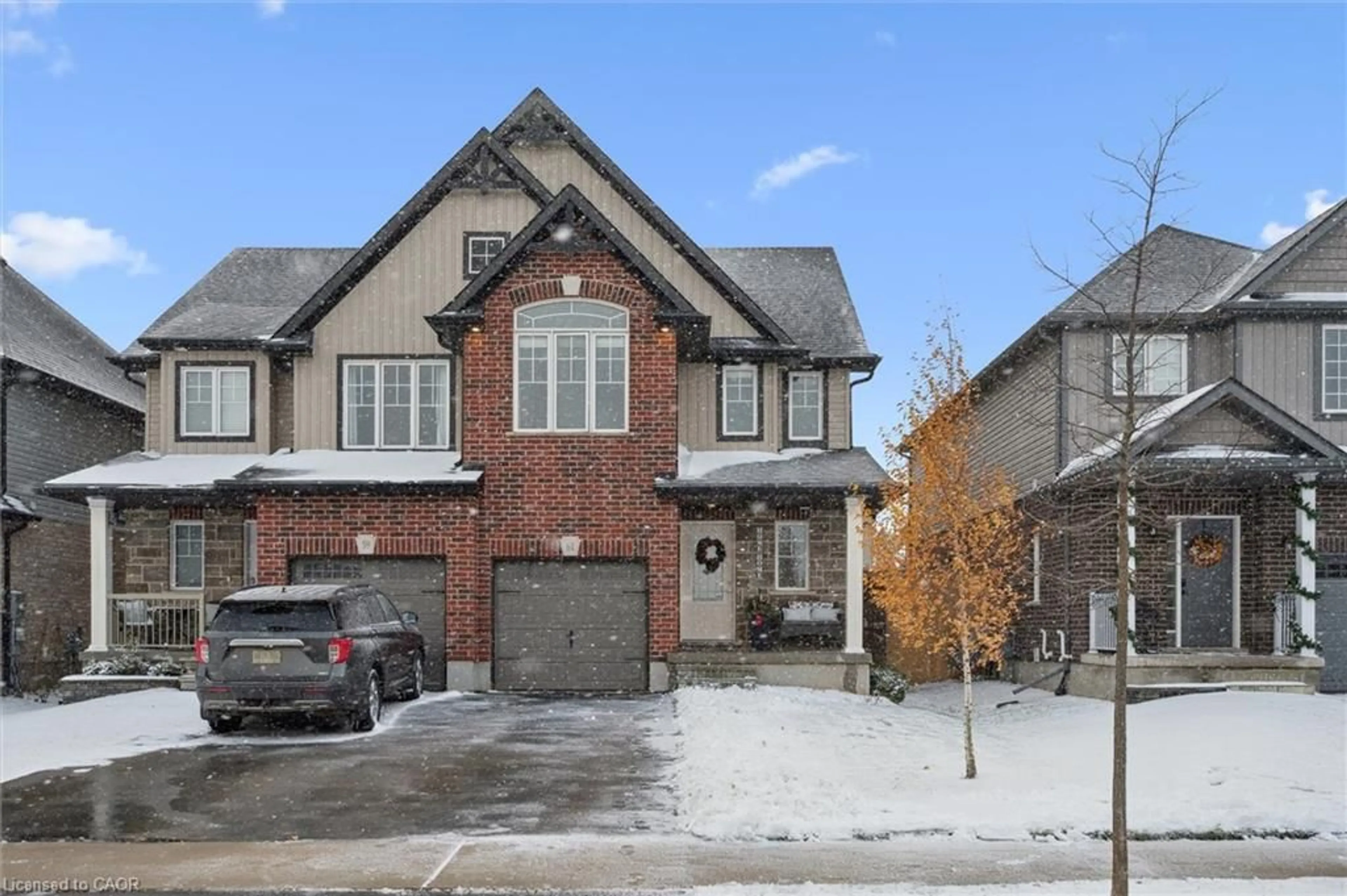 Home with brick exterior material, street for 61 Miranda Path, Elmira Ontario N3B 0A1