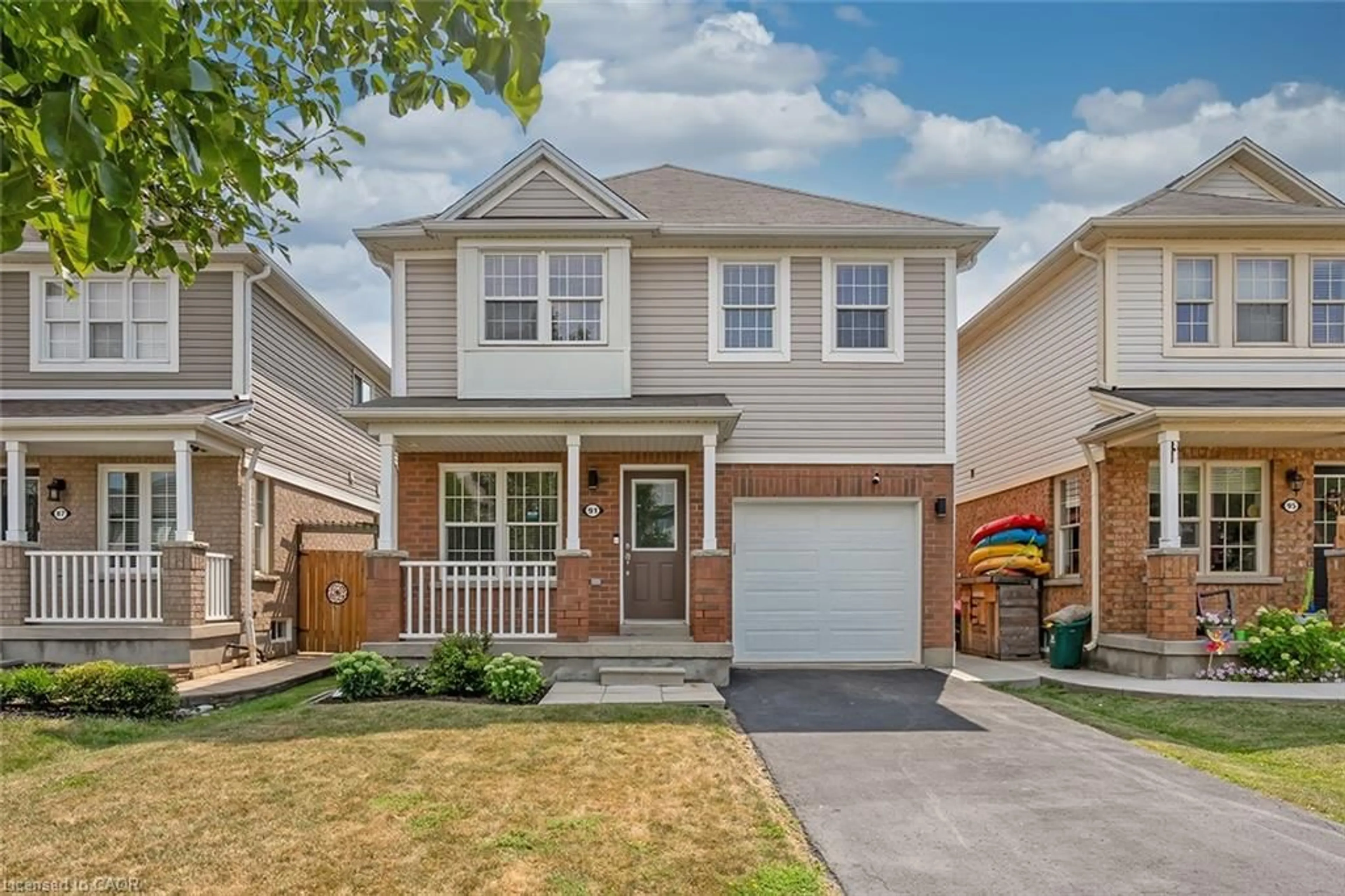 Home with brick exterior material, street for 91 Cleghorn Dr, Binbrook Ontario L0R 1C0