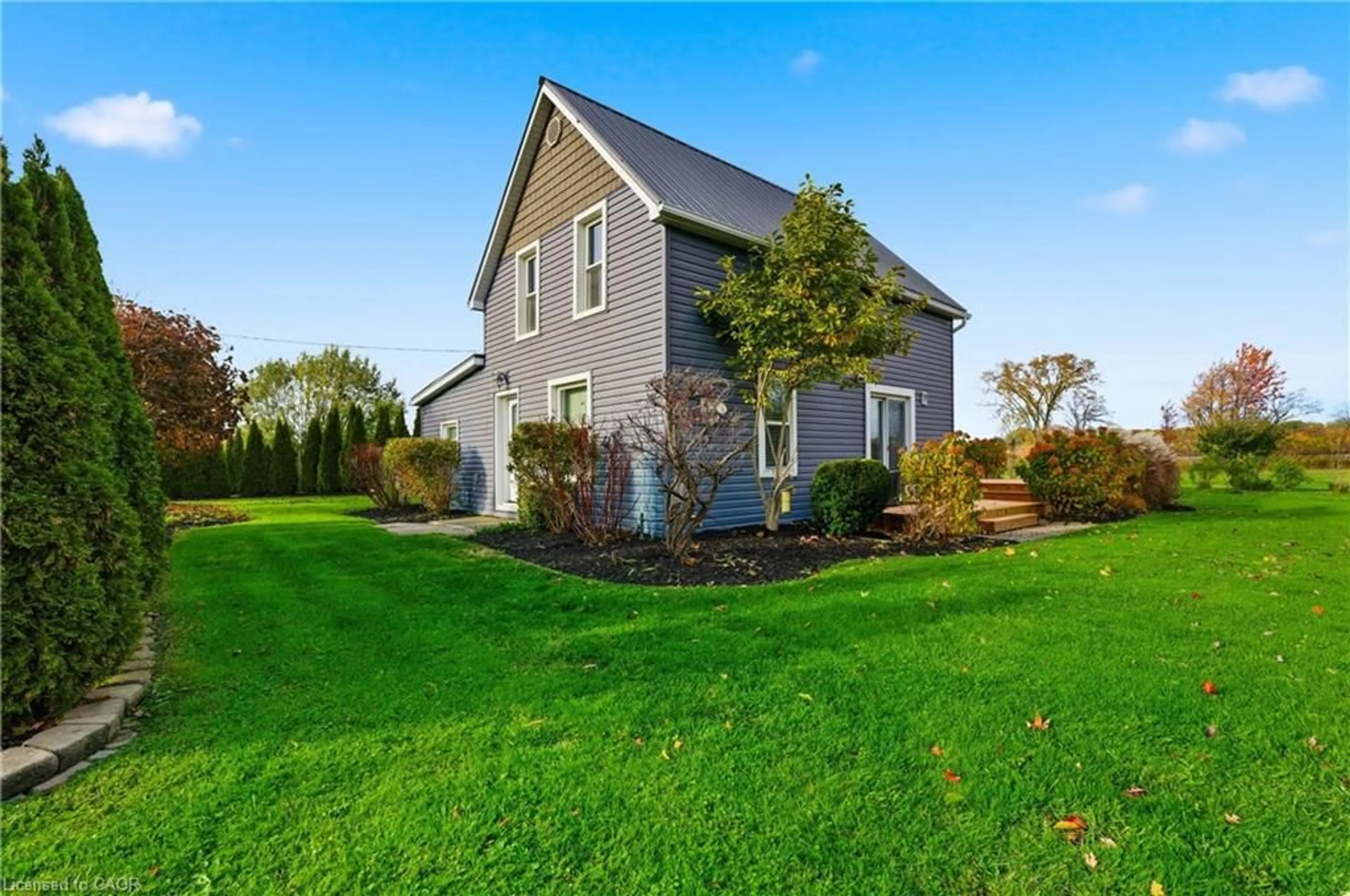 A pic from outside/outdoor area/front of a property/back of a property/a pic from drone, water/lake/river/ocean view for 112 Young Rd, Dunnville Ontario N1A 2W7