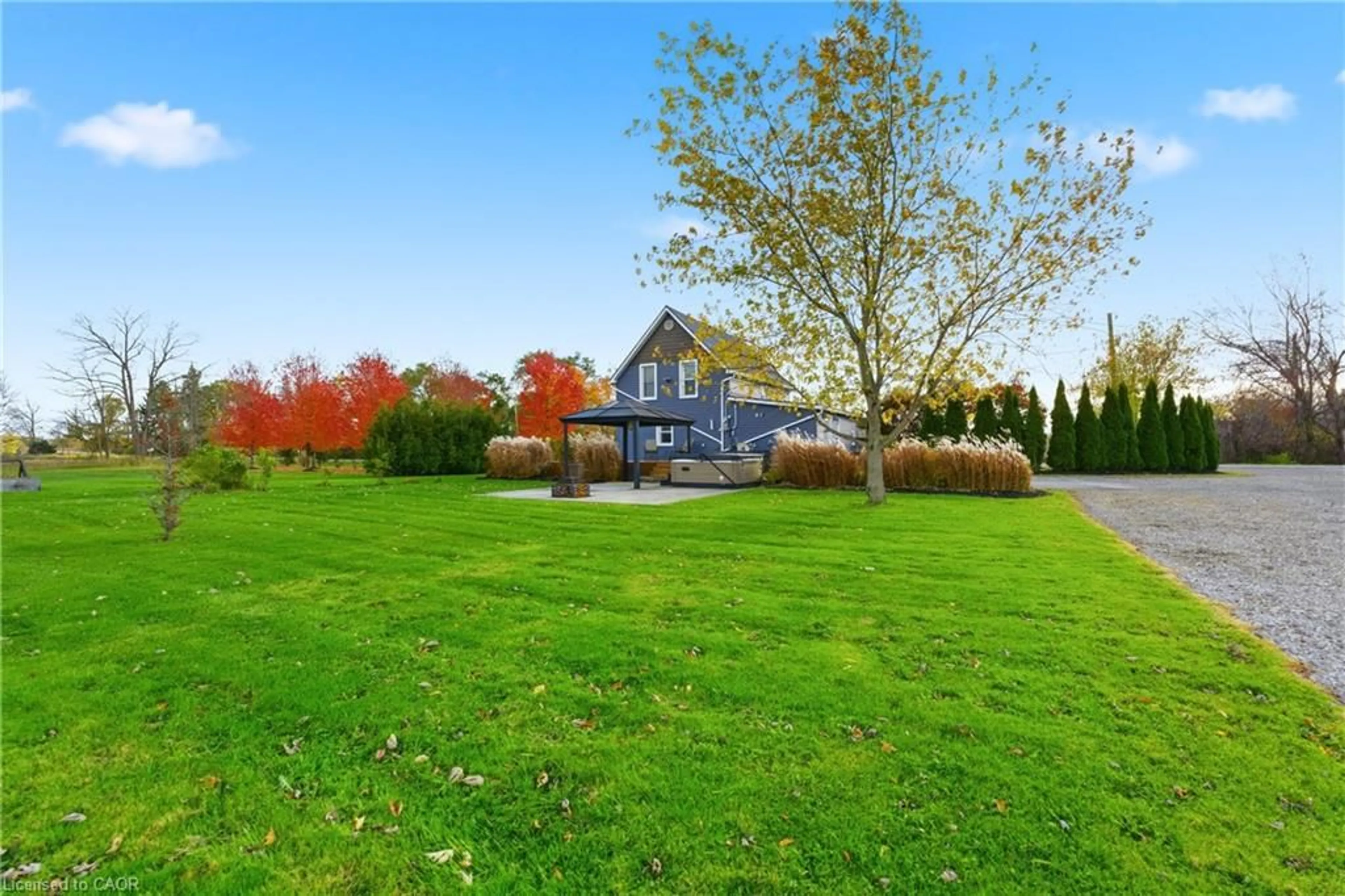 A pic from outside/outdoor area/front of a property/back of a property/a pic from drone, water/lake/river/ocean view for 112 Young Rd, Dunnville Ontario N1A 2W7