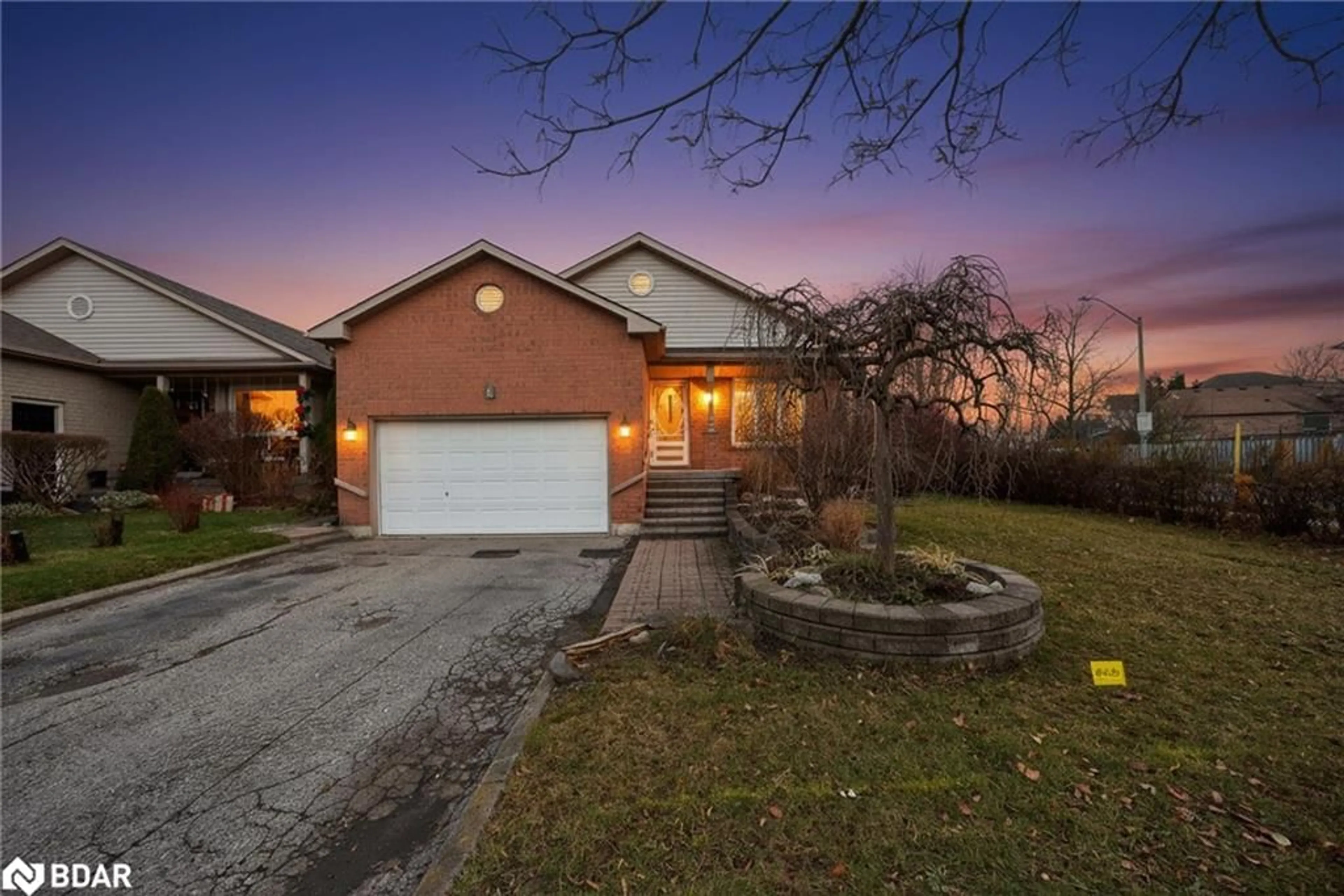 Home with brick exterior material, street for 1 Draper Cres, Barrie Ontario L4N 8B1