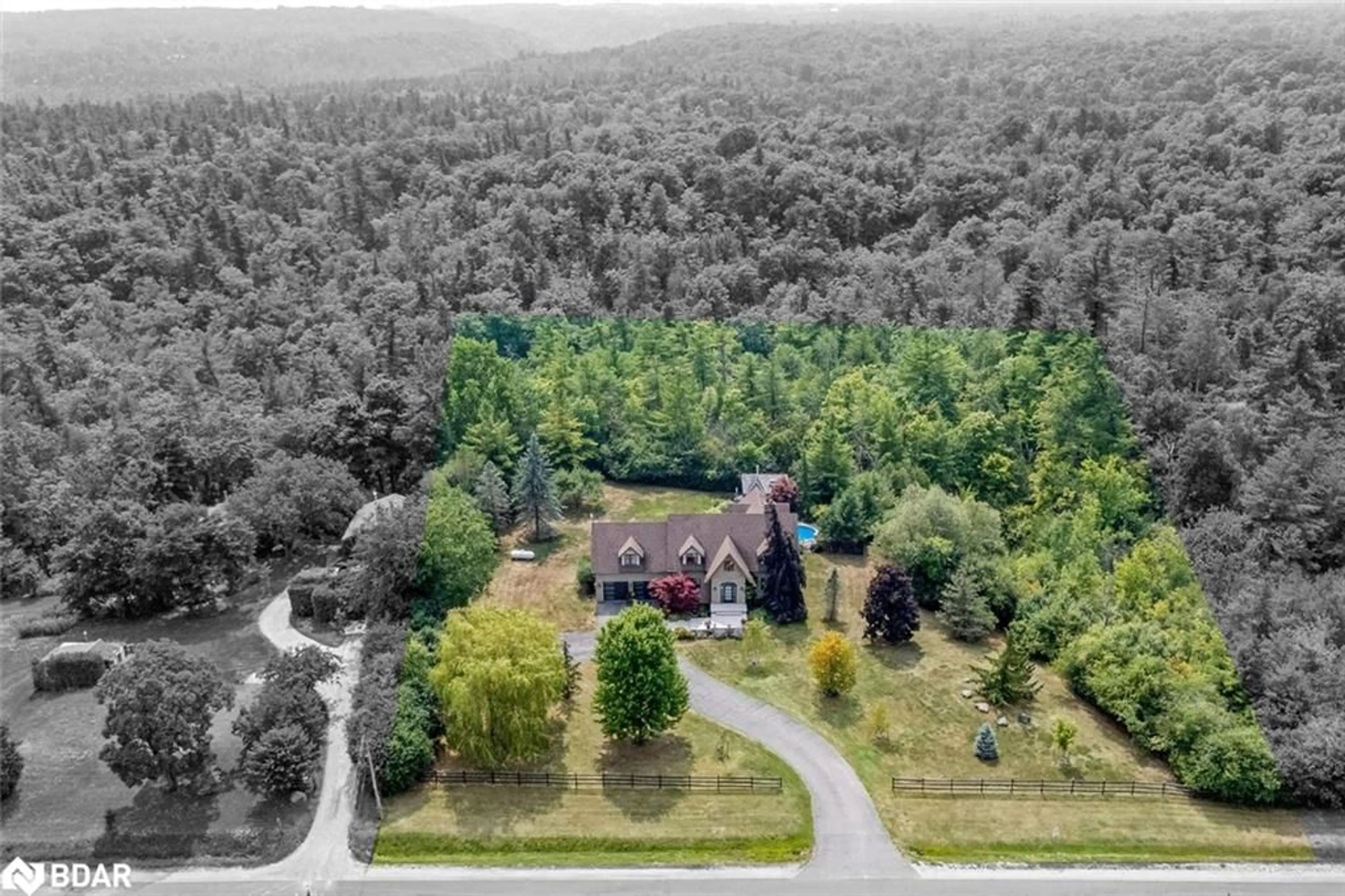 A pic from outside/outdoor area/front of a property/back of a property/a pic from drone, forest/trees view for 14294 Winston Churchill Blvd, Caledon Ontario L7C 1S7