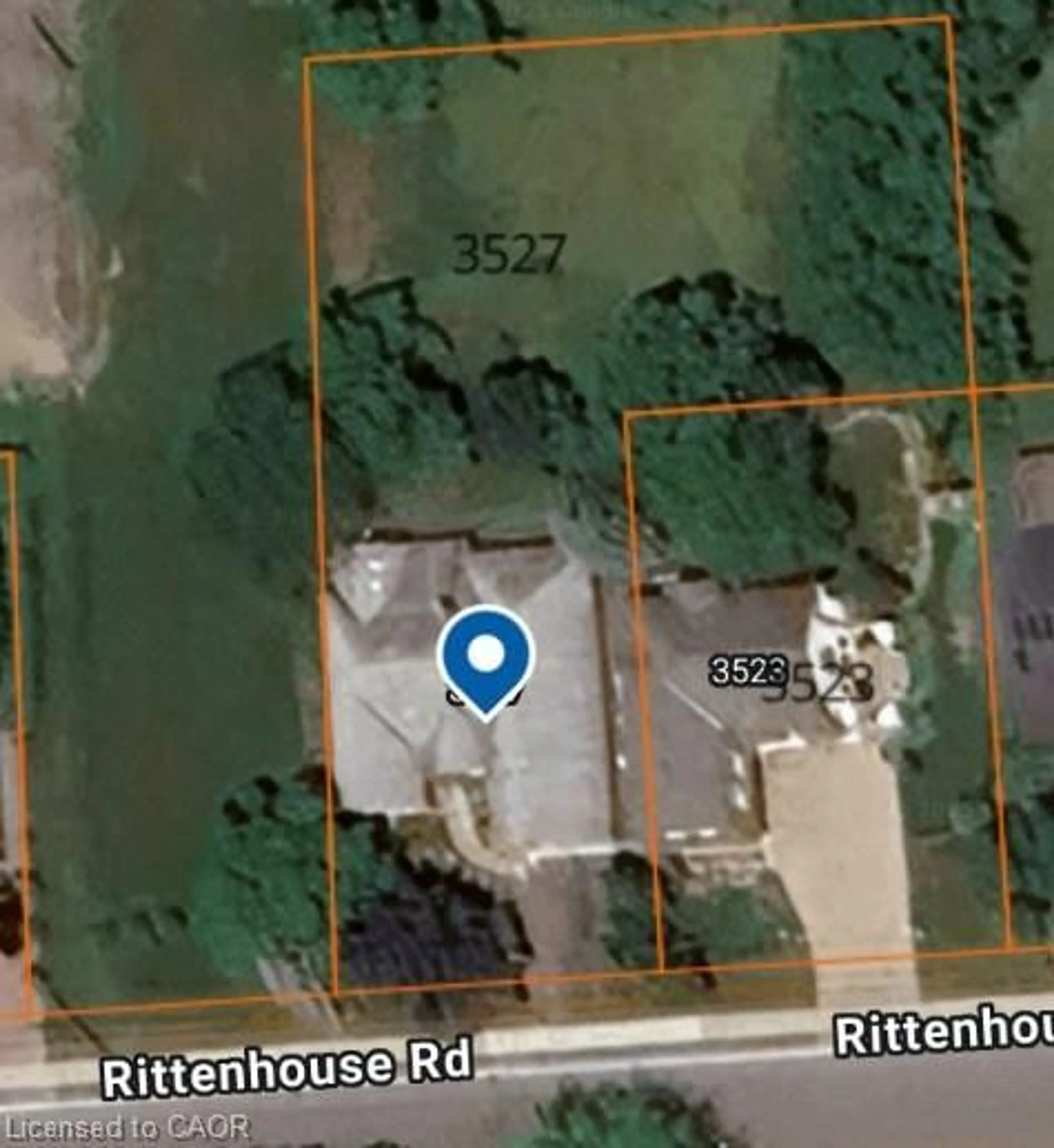 A pic from outside/outdoor area/front of a property/back of a property/a pic from drone, street for 3527 Rittenhouse Rd, Vineland Ontario L0R 2C0