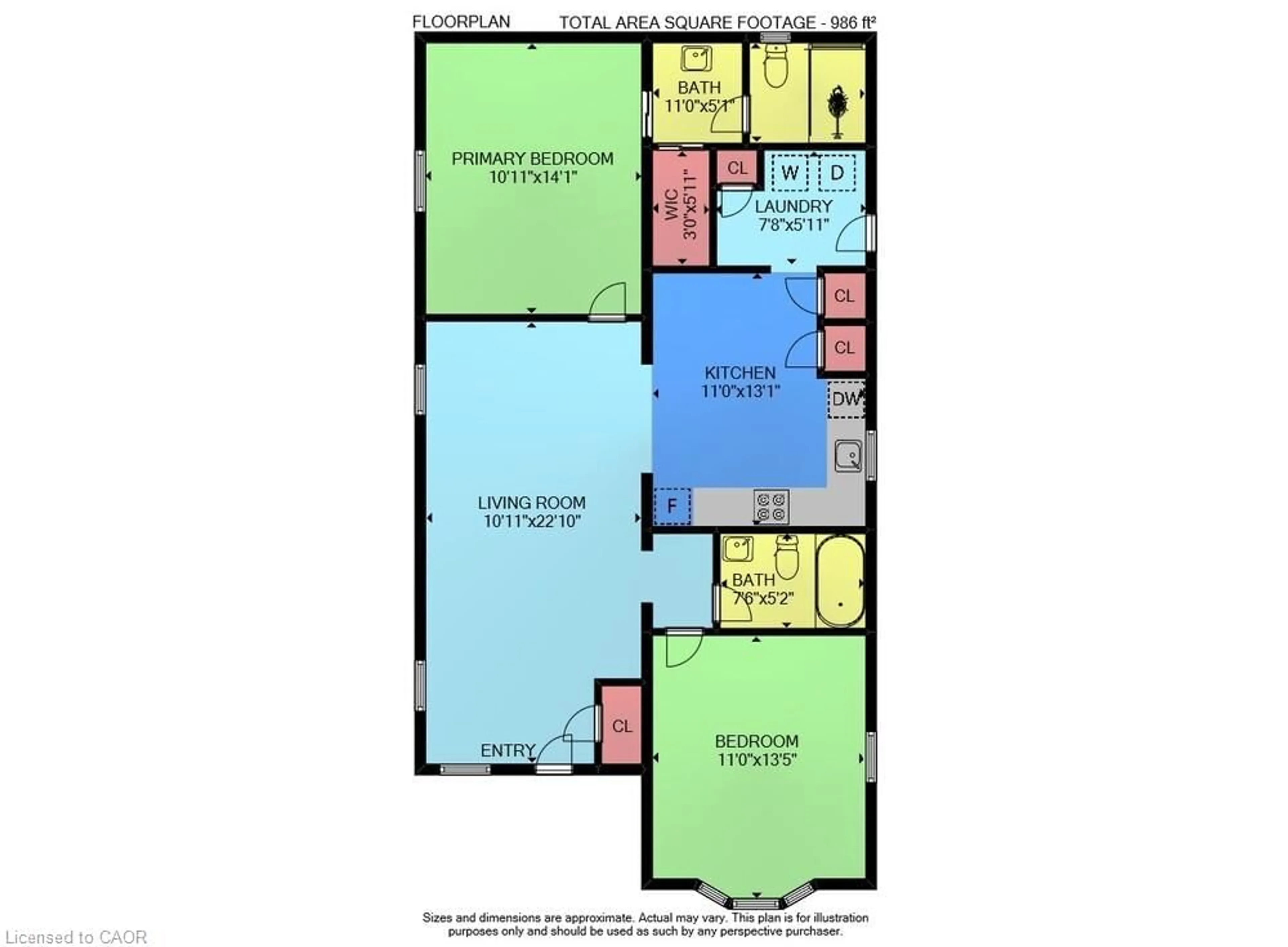 Floor plan for 3033 Townline Rd #273, Stevensville Ontario L0S 1S1