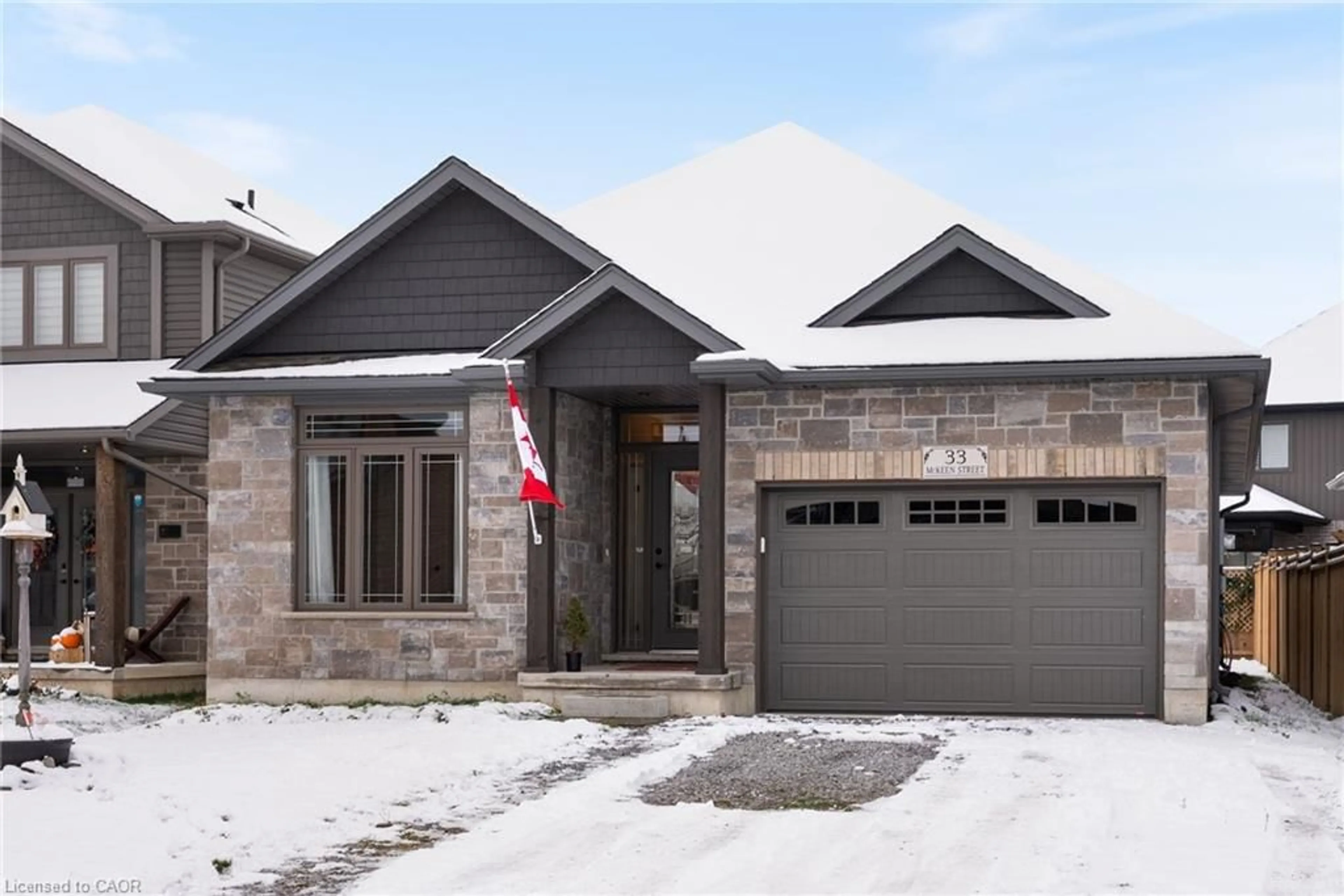 Home with brick exterior material, street for 33 Mckeen St, Jarvis Ontario N0A 1J0