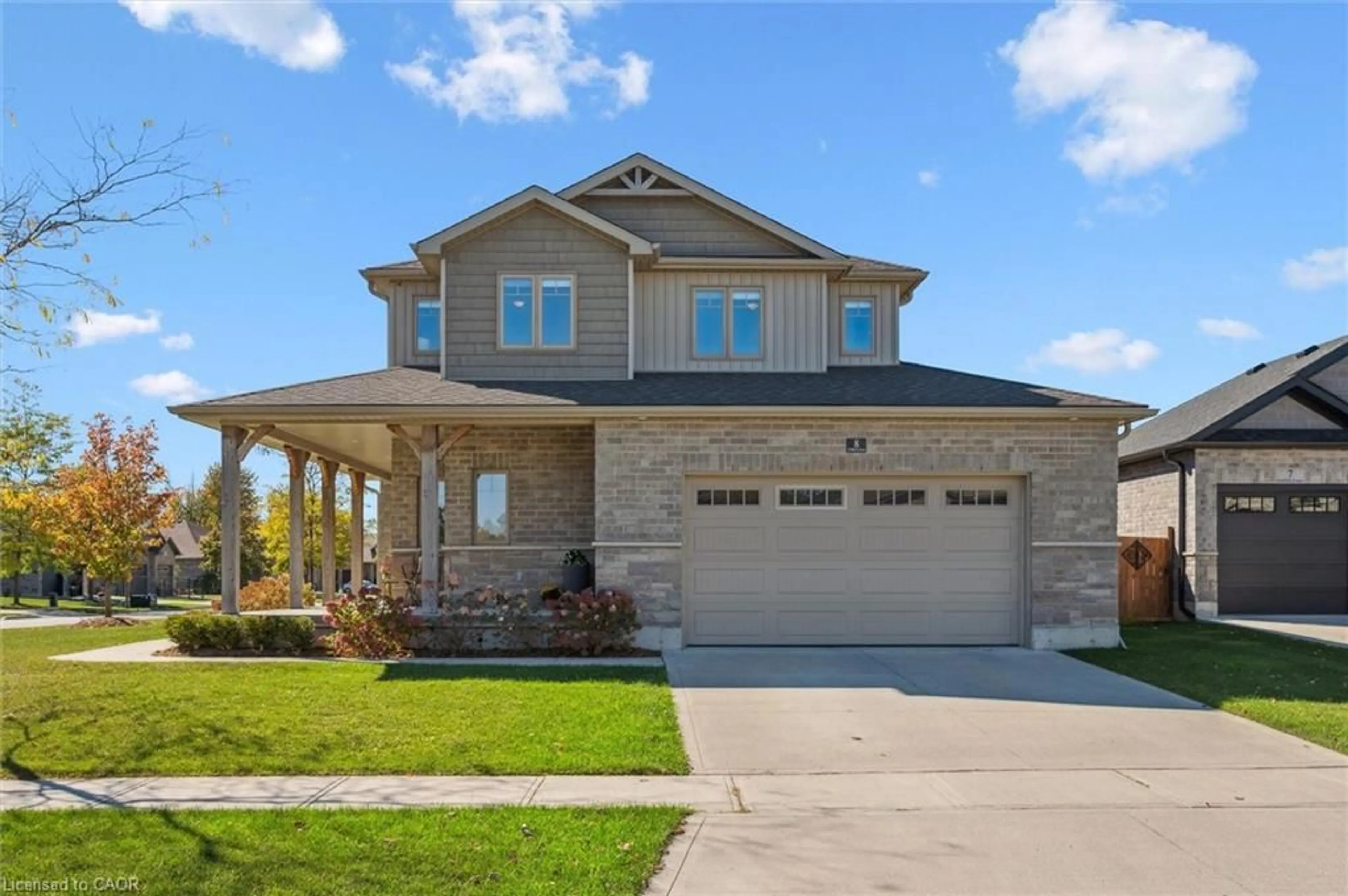 Home with brick exterior material, street for 8 Griffith Crt, Listowel Ontario N4W 0G1