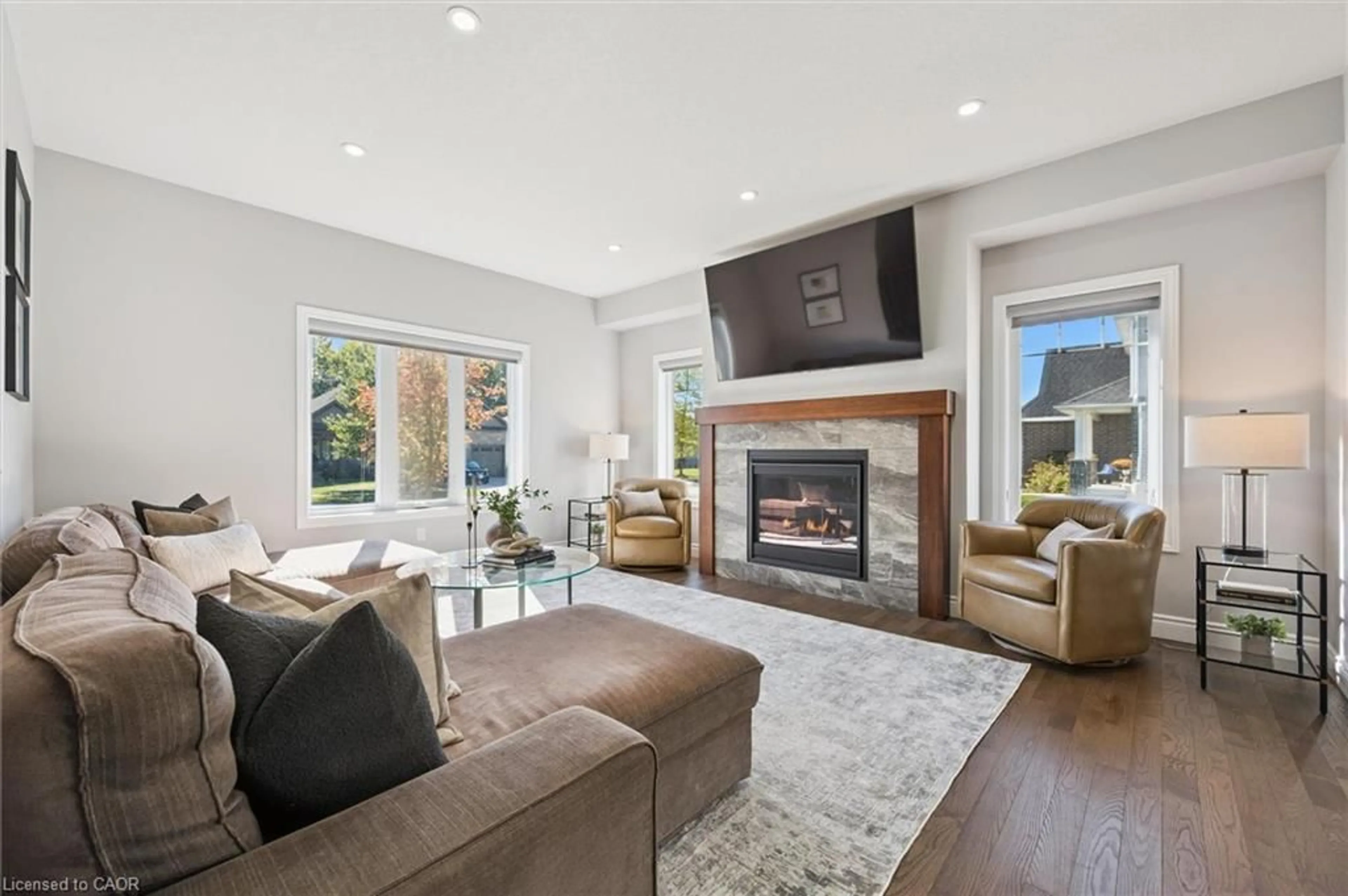 Living room with furniture, unknown for 8 Griffith Crt, Listowel Ontario N4W 0G1