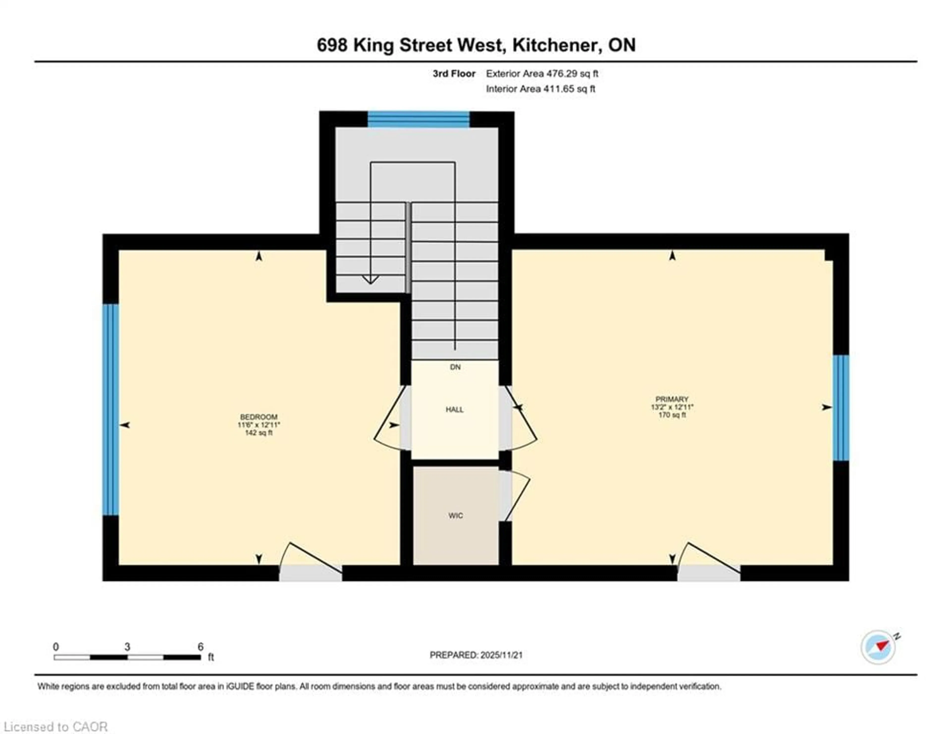 Floor plan for 698 King St, Kitchener Ontario N2G 1E2