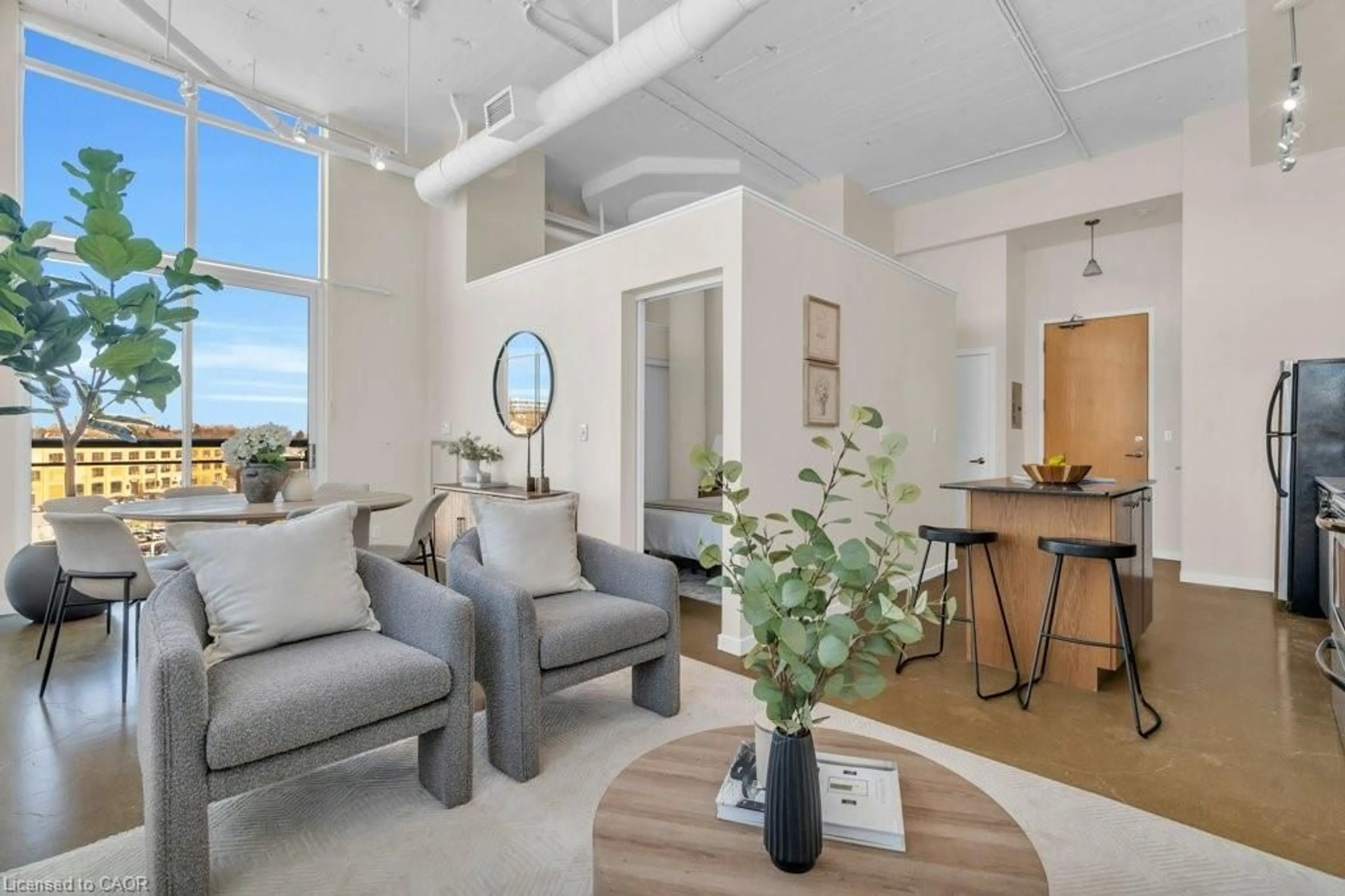 Living room with furniture, unknown for 410 King St #524, Kitchener Ontario N2G 1C3