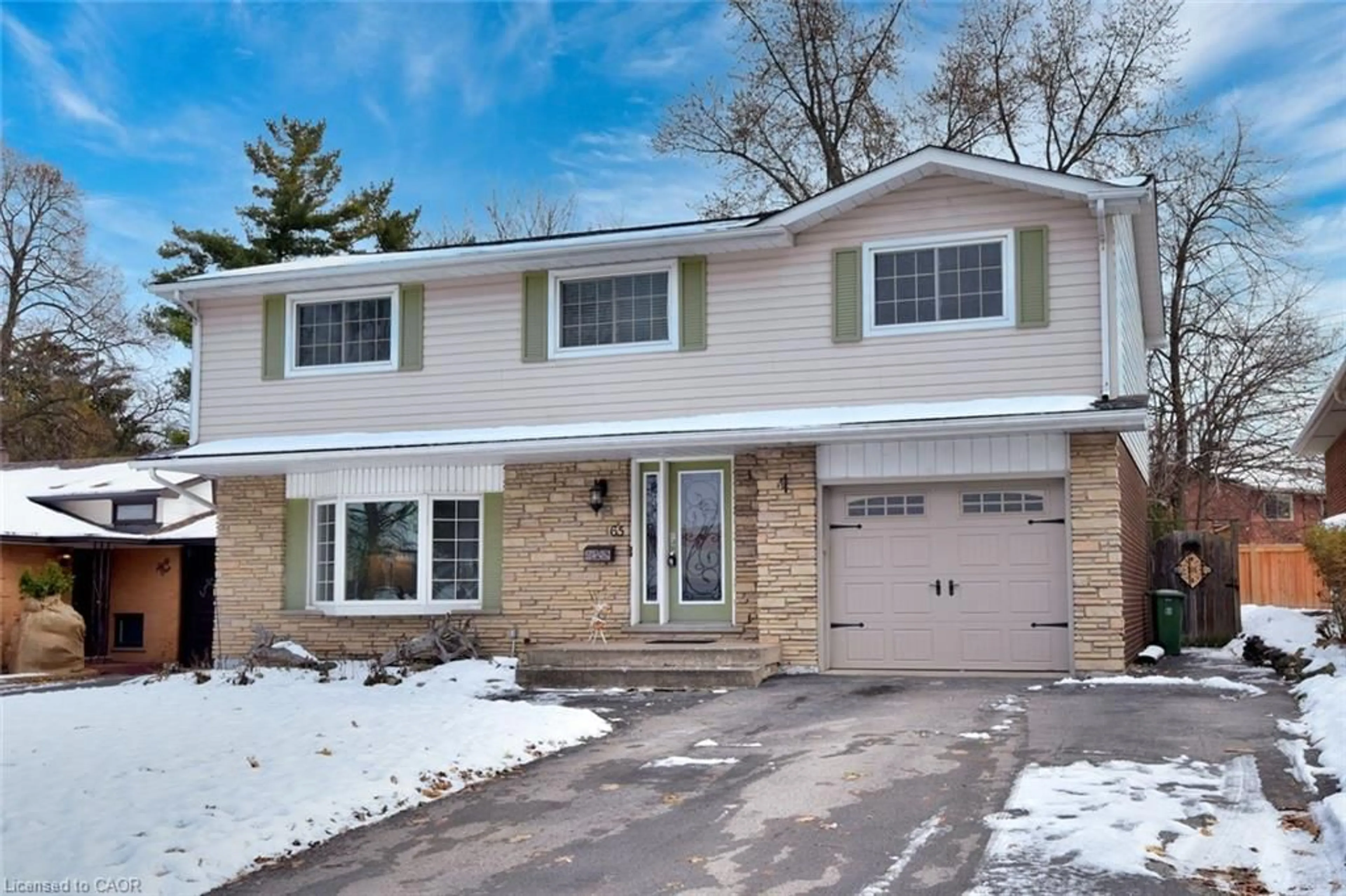 Home with brick exterior material, street for 65 Rolston Dr, Hamilton Ontario L9C 3X6