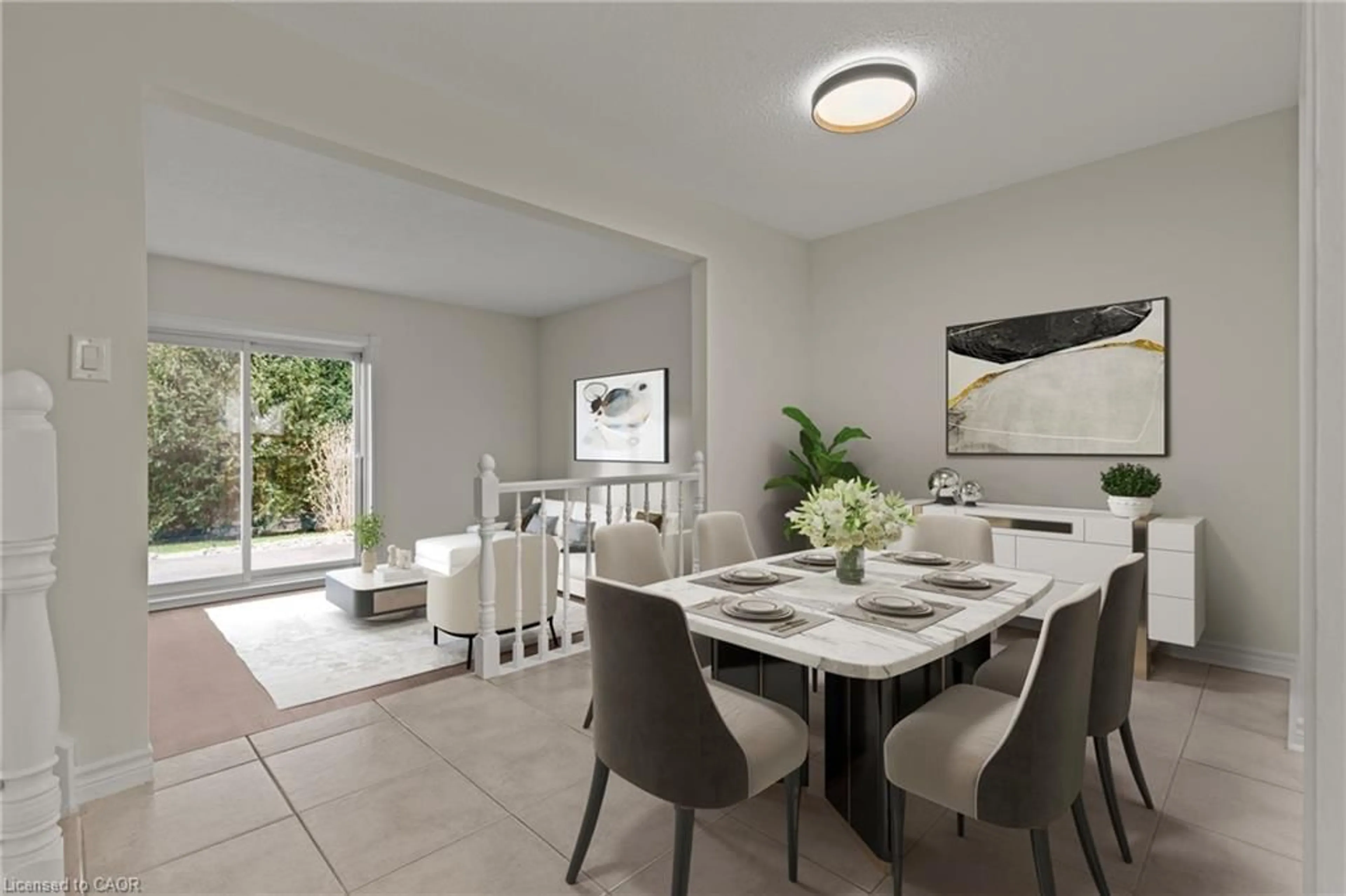 Dining room, ceramic/tile floor for 151 Linwell Rd #35, St. Catharines Ontario L2N 6P3